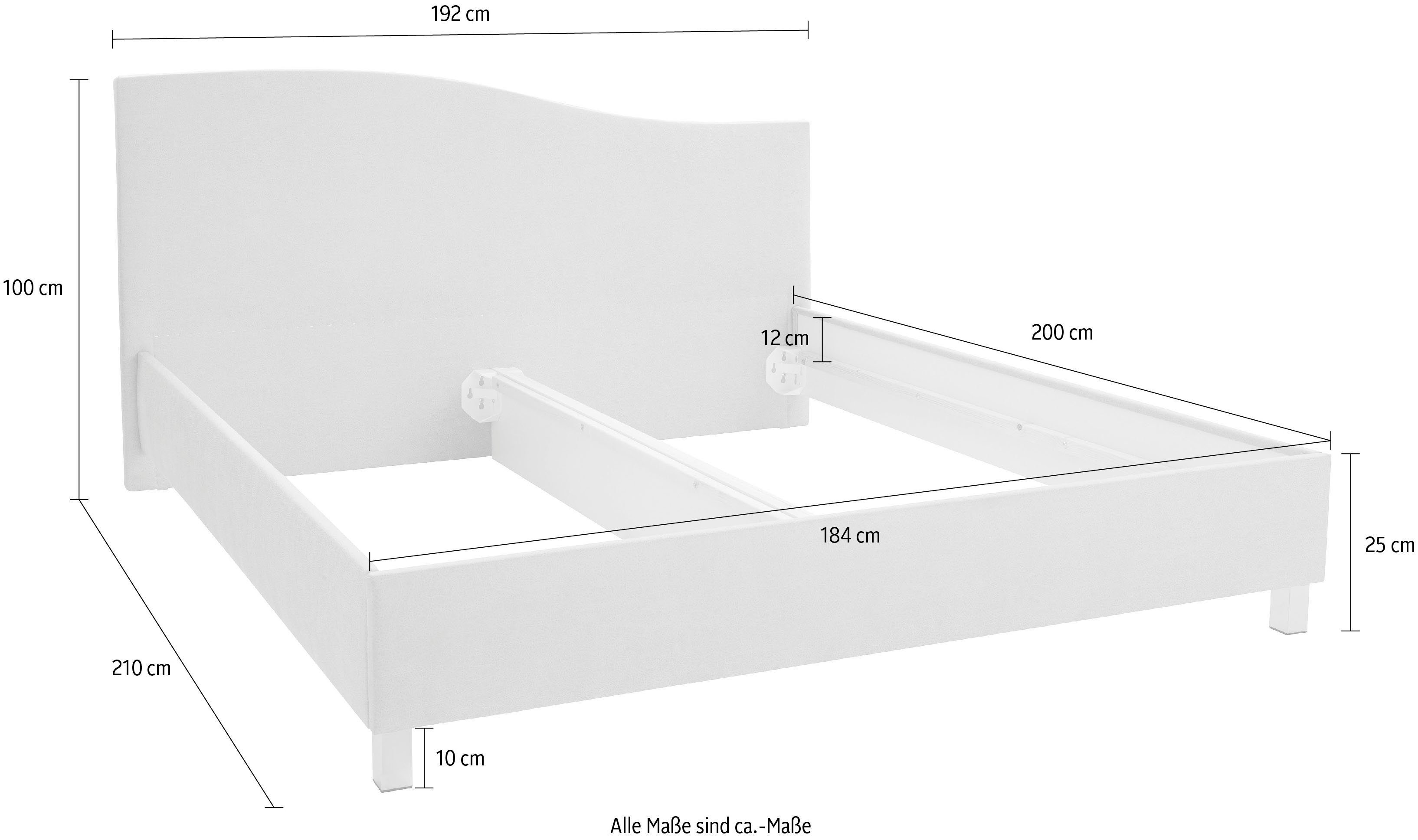 Westfalia Polsterbetten Gestoffeerd bed