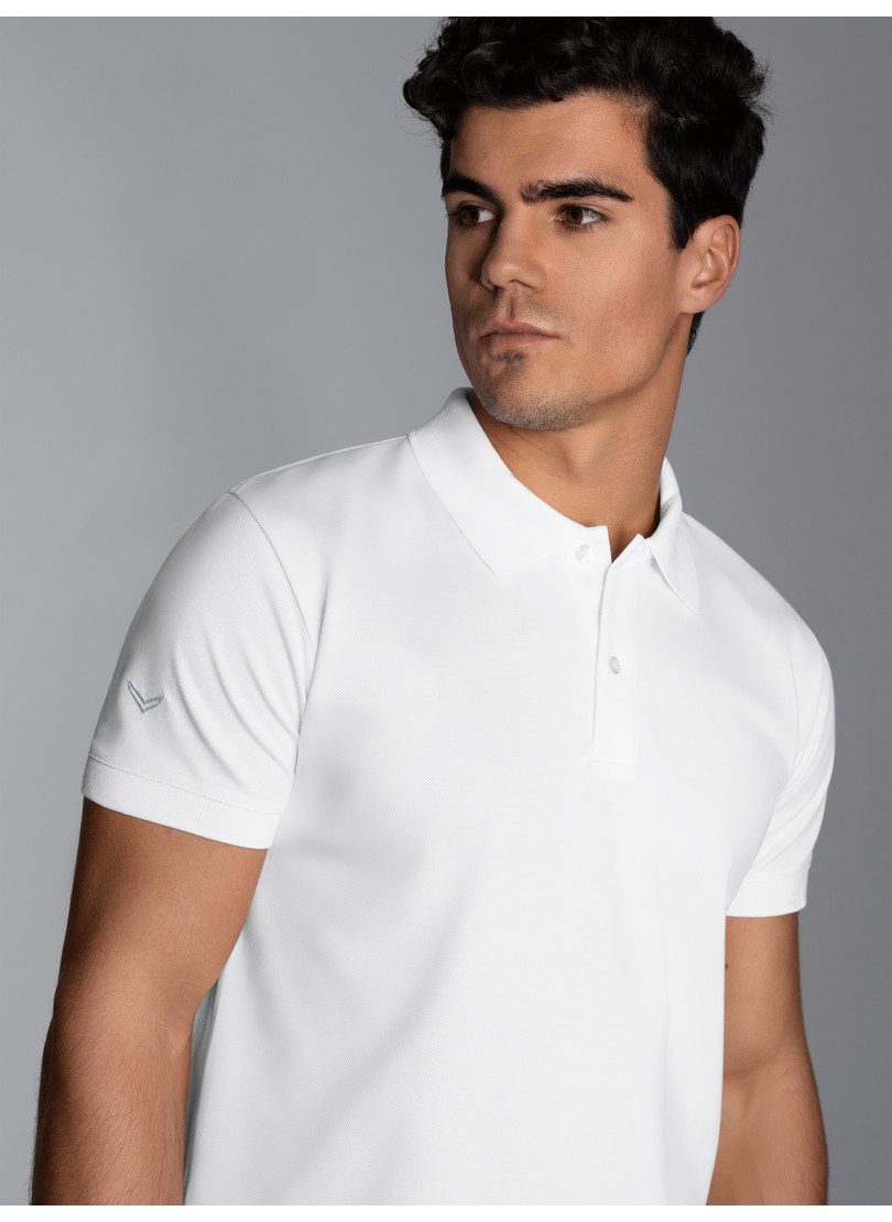 Trigema Poloshirt TRIGEMA slim fit poloshirt van DELUXE-piqué (1-delig)