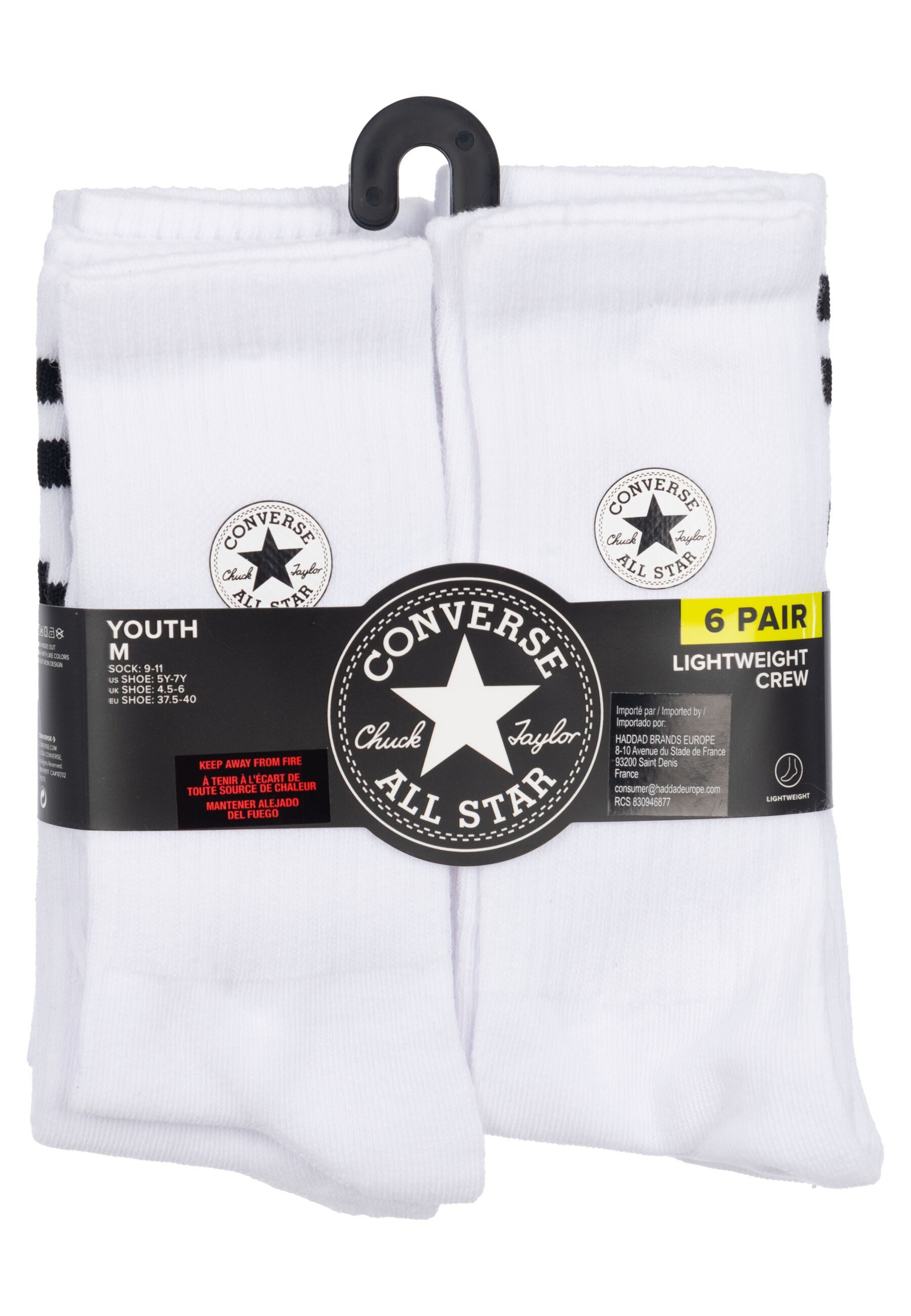 Converse Sportsokken CHUCKPATCH COTTON 6PK CREW (6 paar)