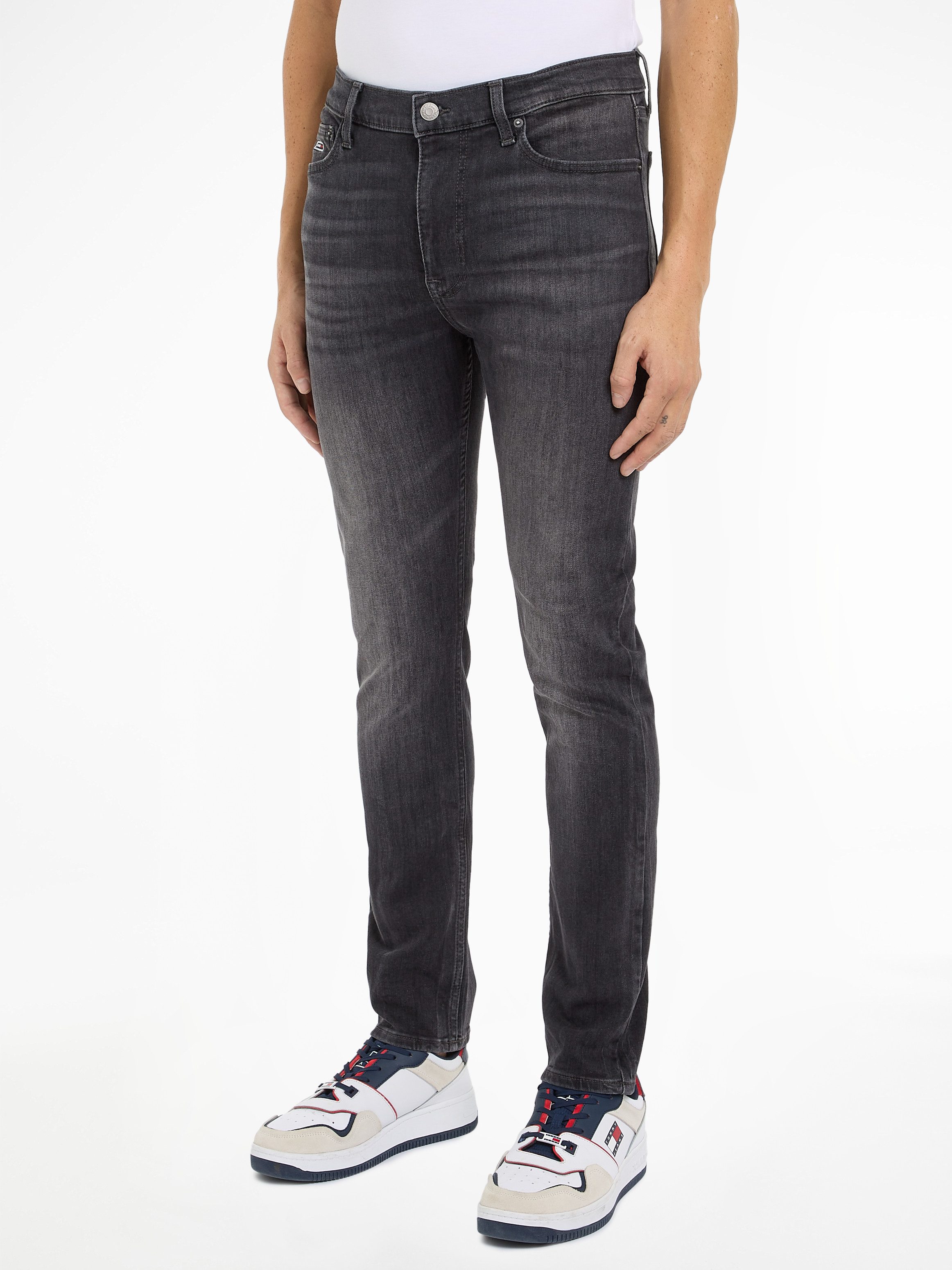 TOMMY JEANS Skinny fit jeans Simon Skinny Jeans Slim heren skinny jeans maat 36 blauw
