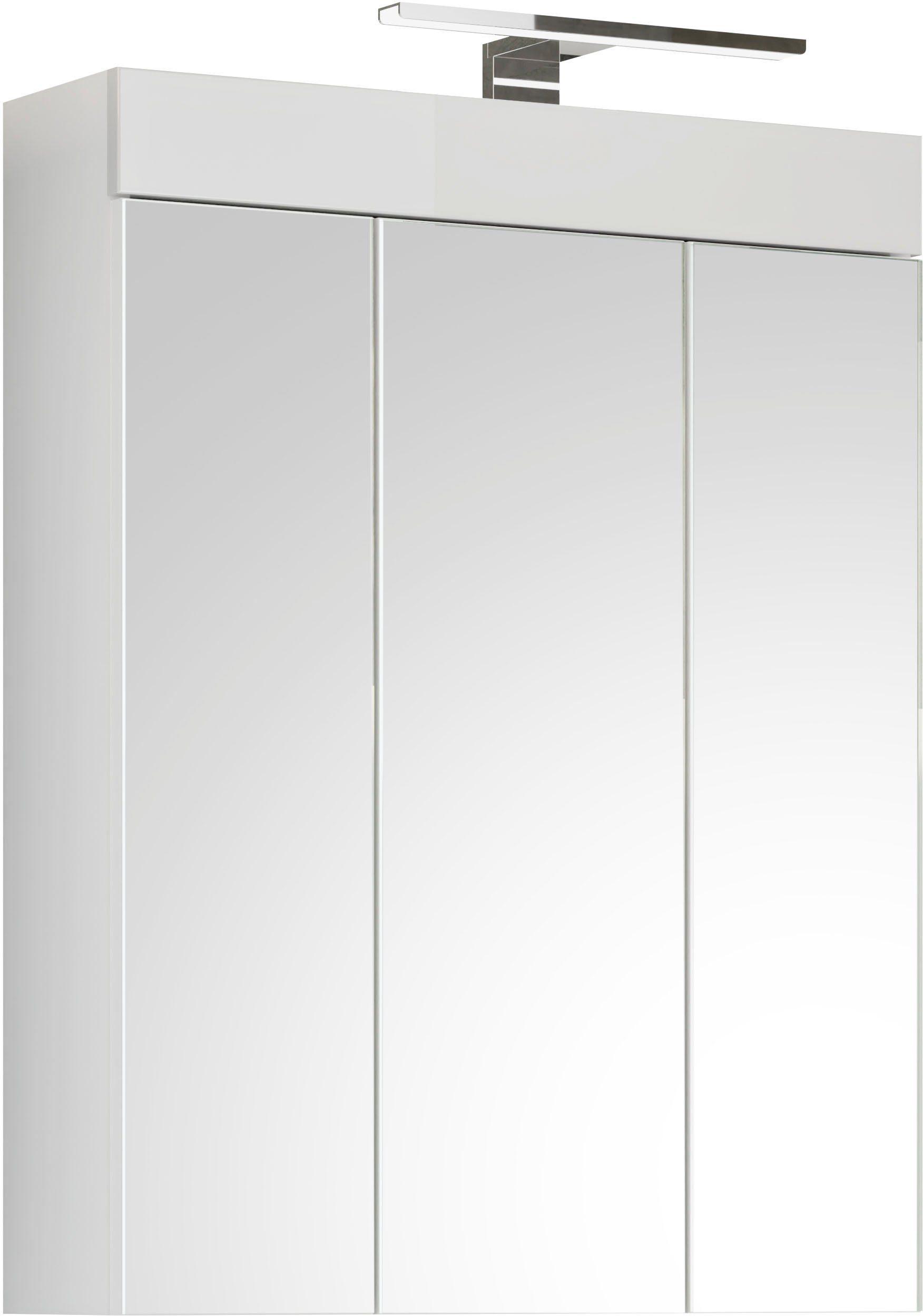 welltime Spiegelkast Triëst Breedte 60 cm spiegels & verlichting wit