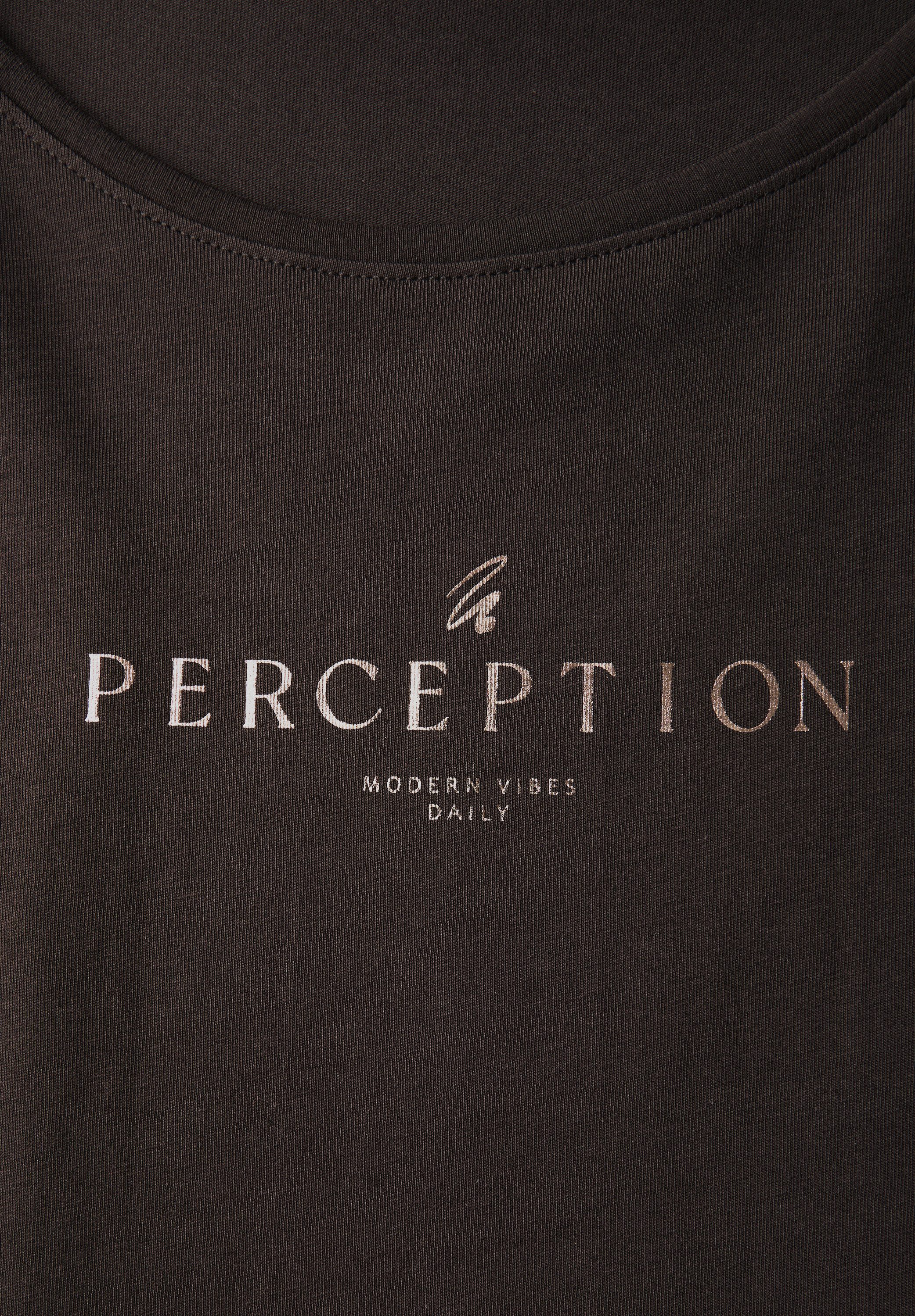 STREET ONE T-shirt met belettering artwork