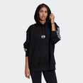 adidas originals hoodie loungewear adicolor 3d trefoil oversize zwart