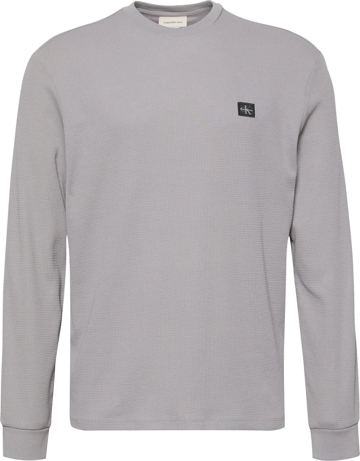 Calvin Klein Shirt met lange mouwen LS WAFFLE BADGE CREWNK TEE