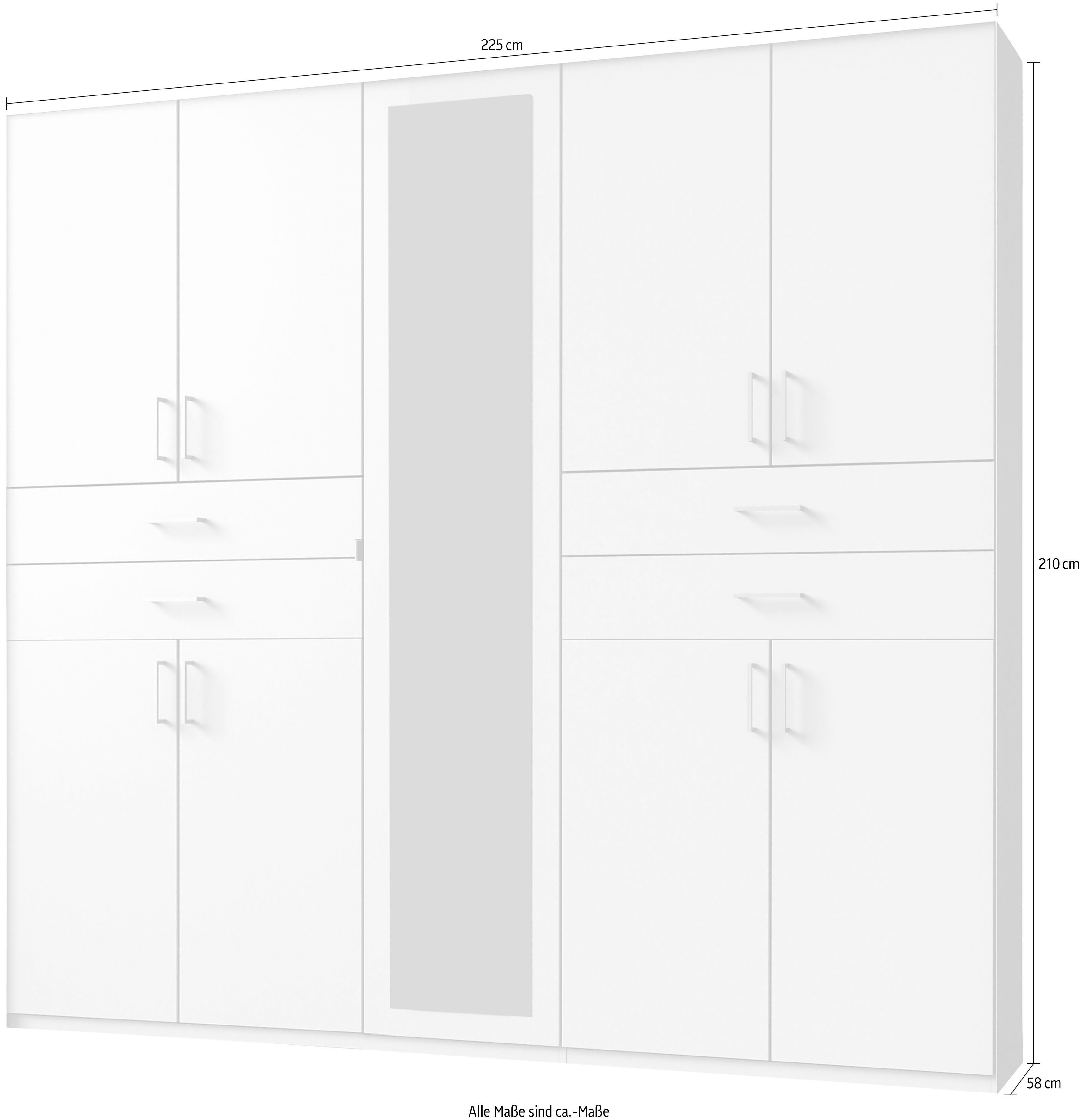 Wimex Kledingkast Taiga kledingkast met spiegel OTTOs Choice besteller met lades op comfortabele hoogte, garderobe slaapkamerkast