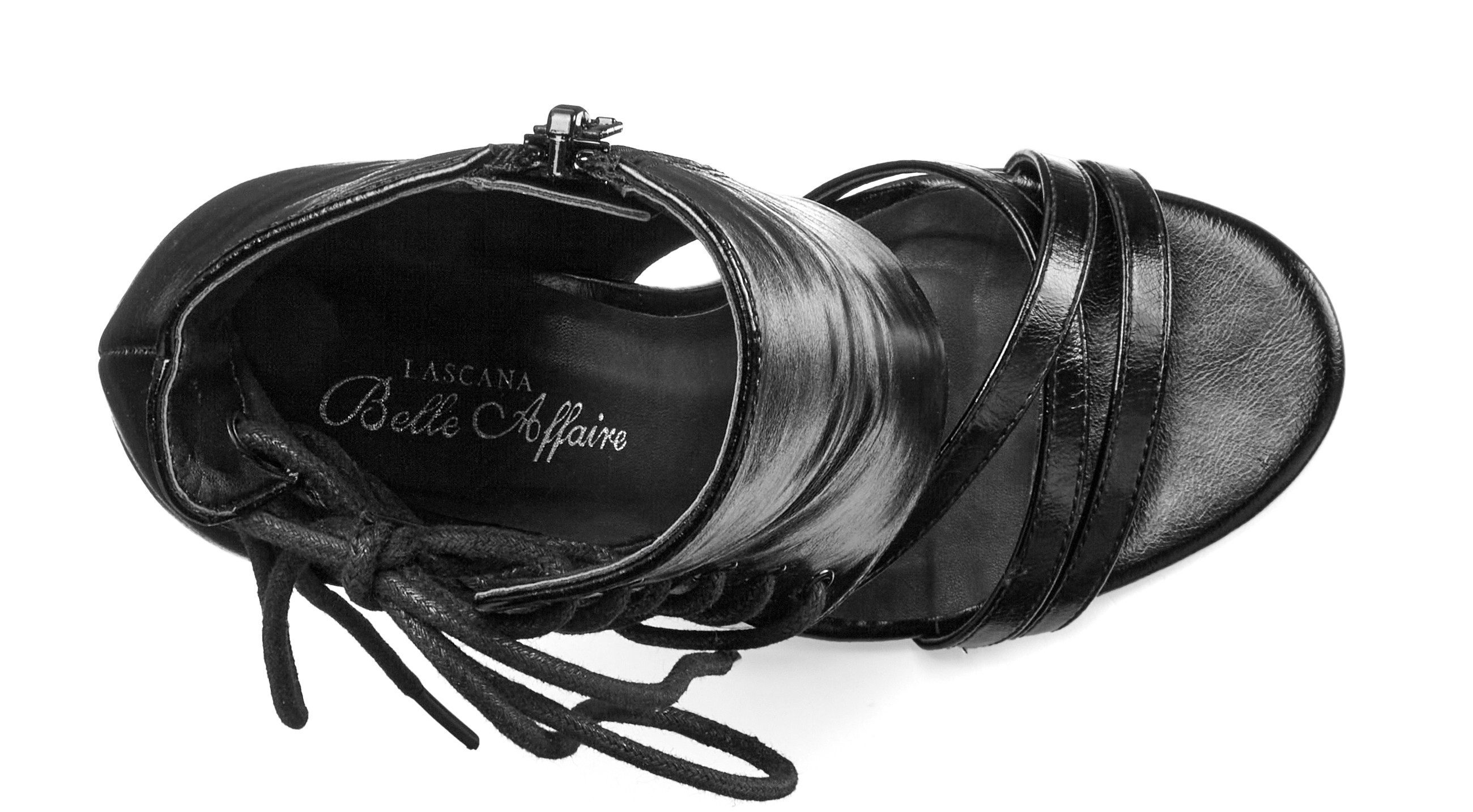 Lascana Belle Affaire Highheel sandaaltjes Sandaal met verfijnde vetersluiting,