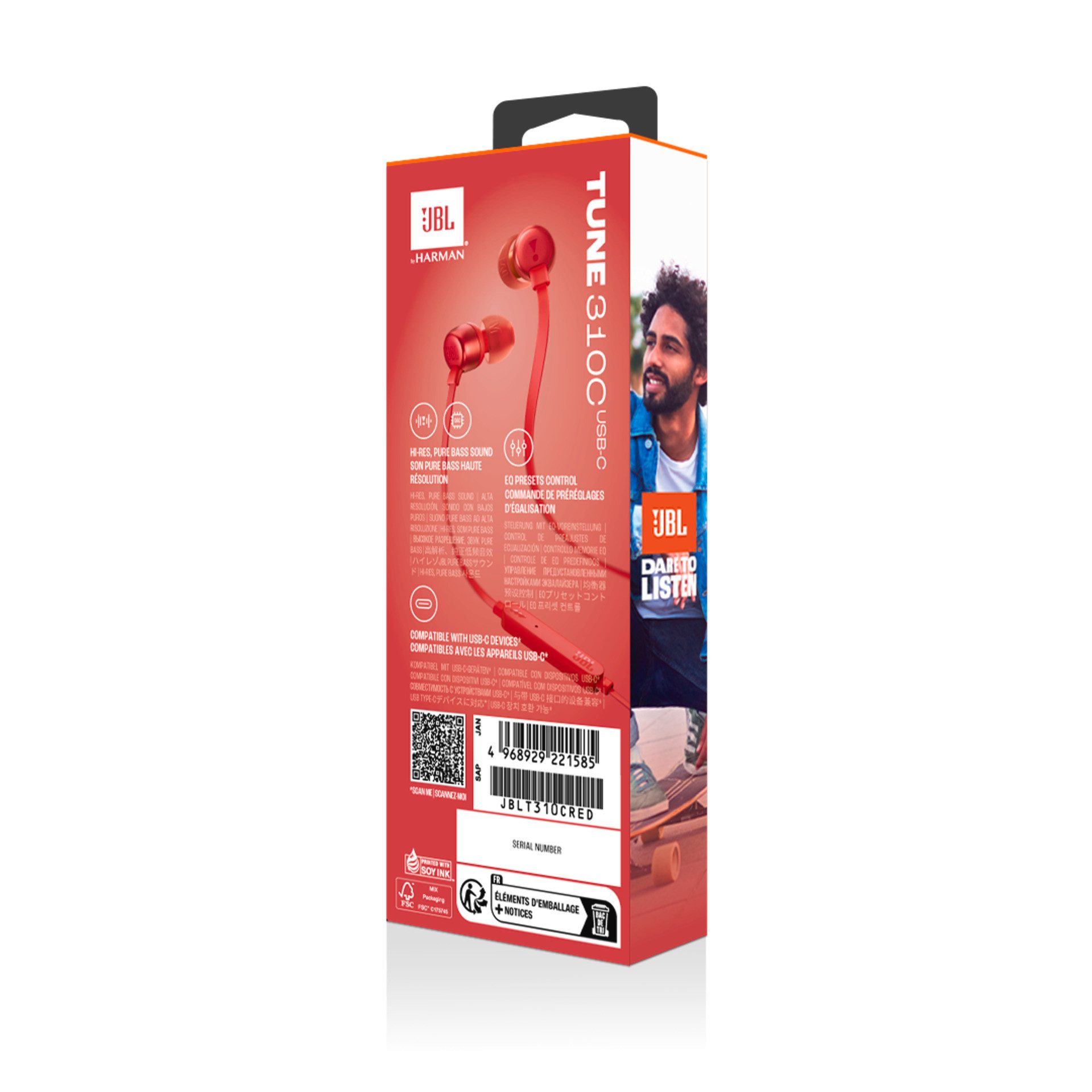 JBL In-ear koptelefoon Tune 310C