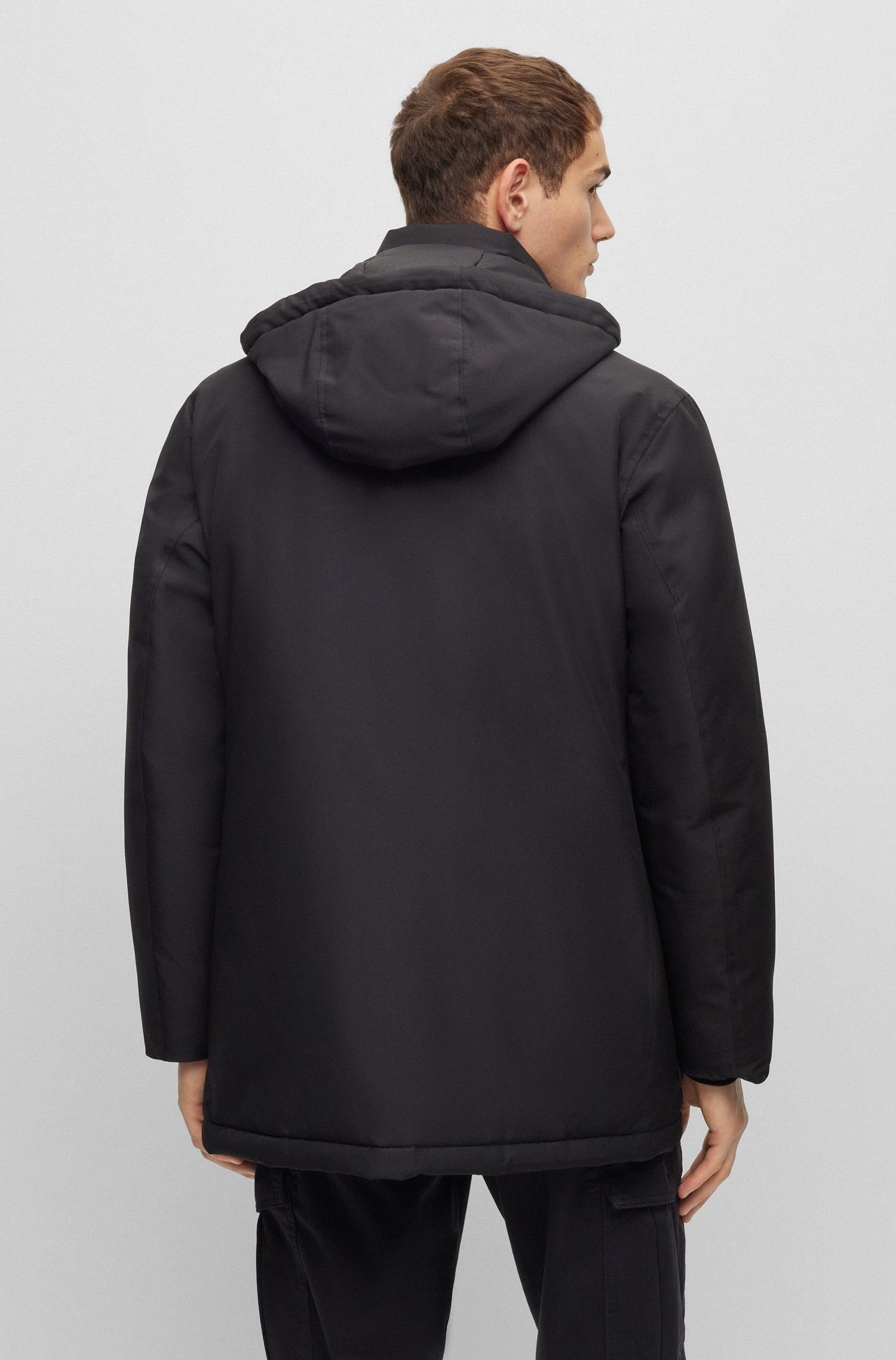 Boss Orange Outdoorjack Osiass met knoopsluiting