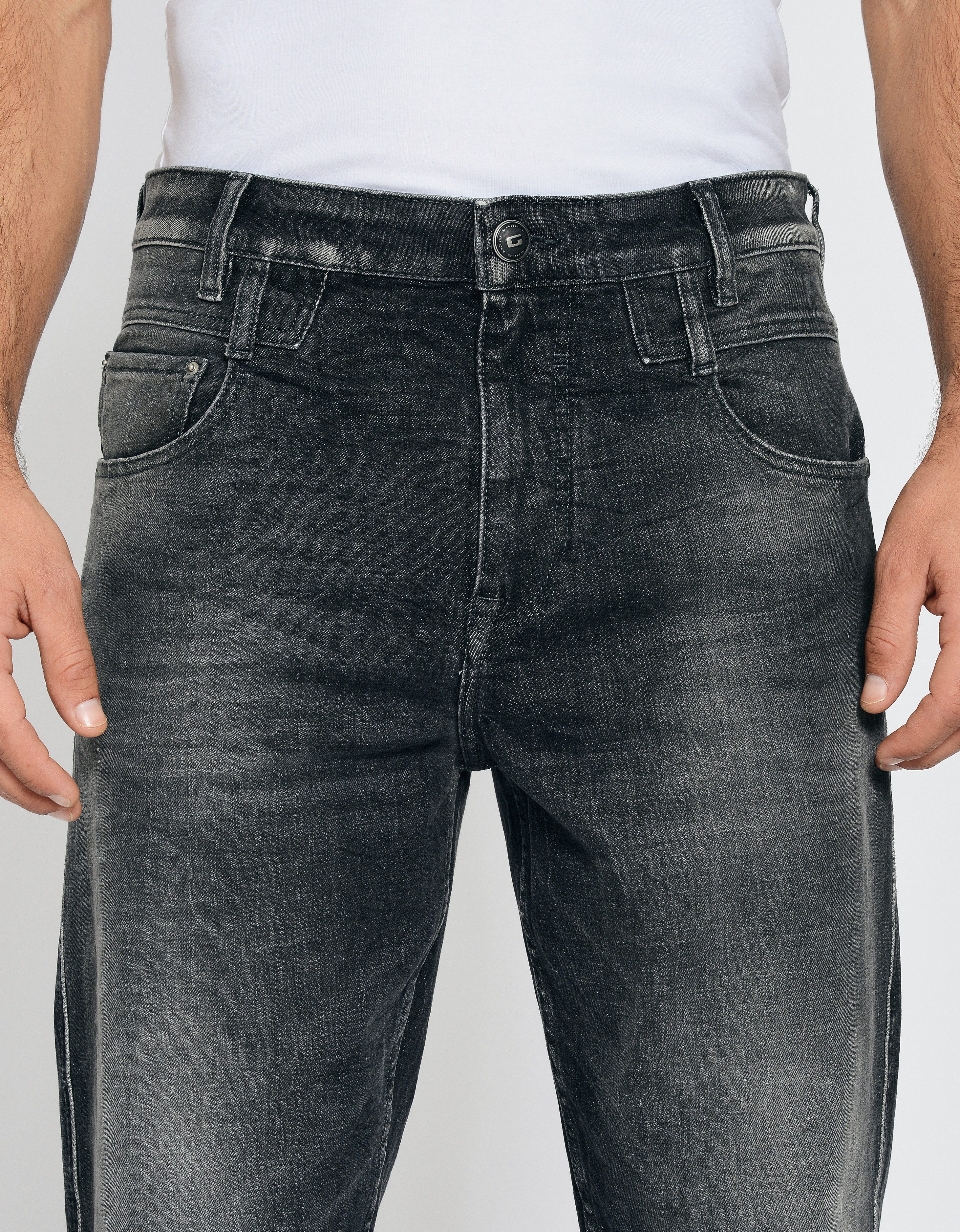 GANG Stretch jeans 94MARCO in relaxte 5-pocket stijl met dubbele riemlus
