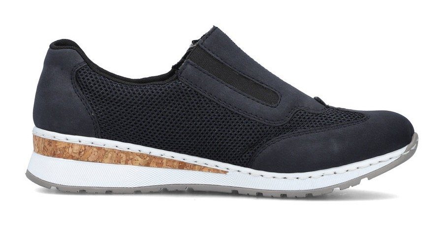 Rieker Slip-on sneakers Slippers, instapschoenen, vrijetijdsschoenen in materiaalmix