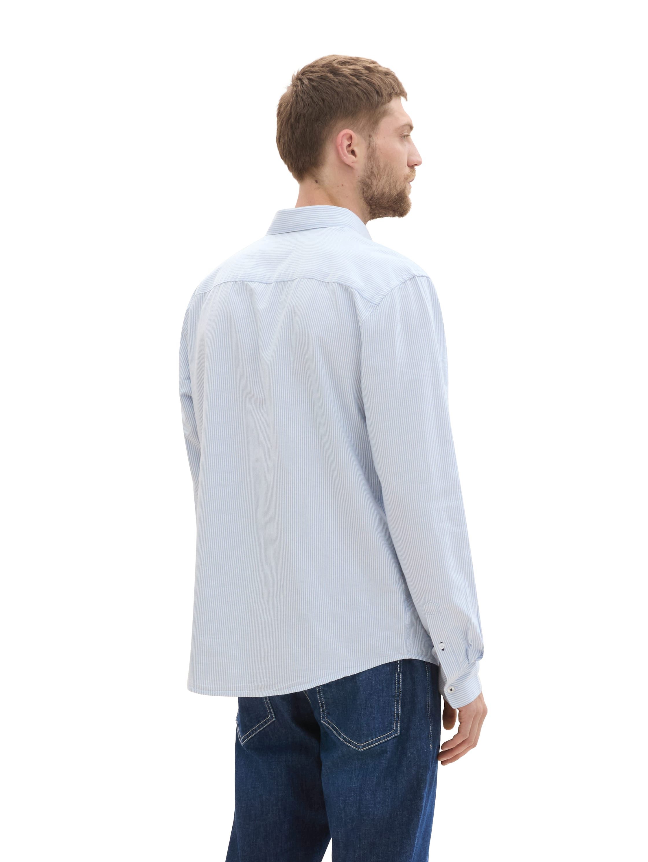 Tom Tailor Overhemd met lange mouwen Oxford met borstzak