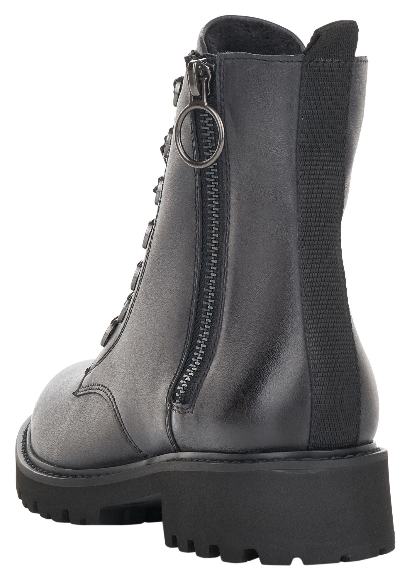 Remonte Veterlaarsjes blokhak, laarsjes, veterschoenen, flats in used look