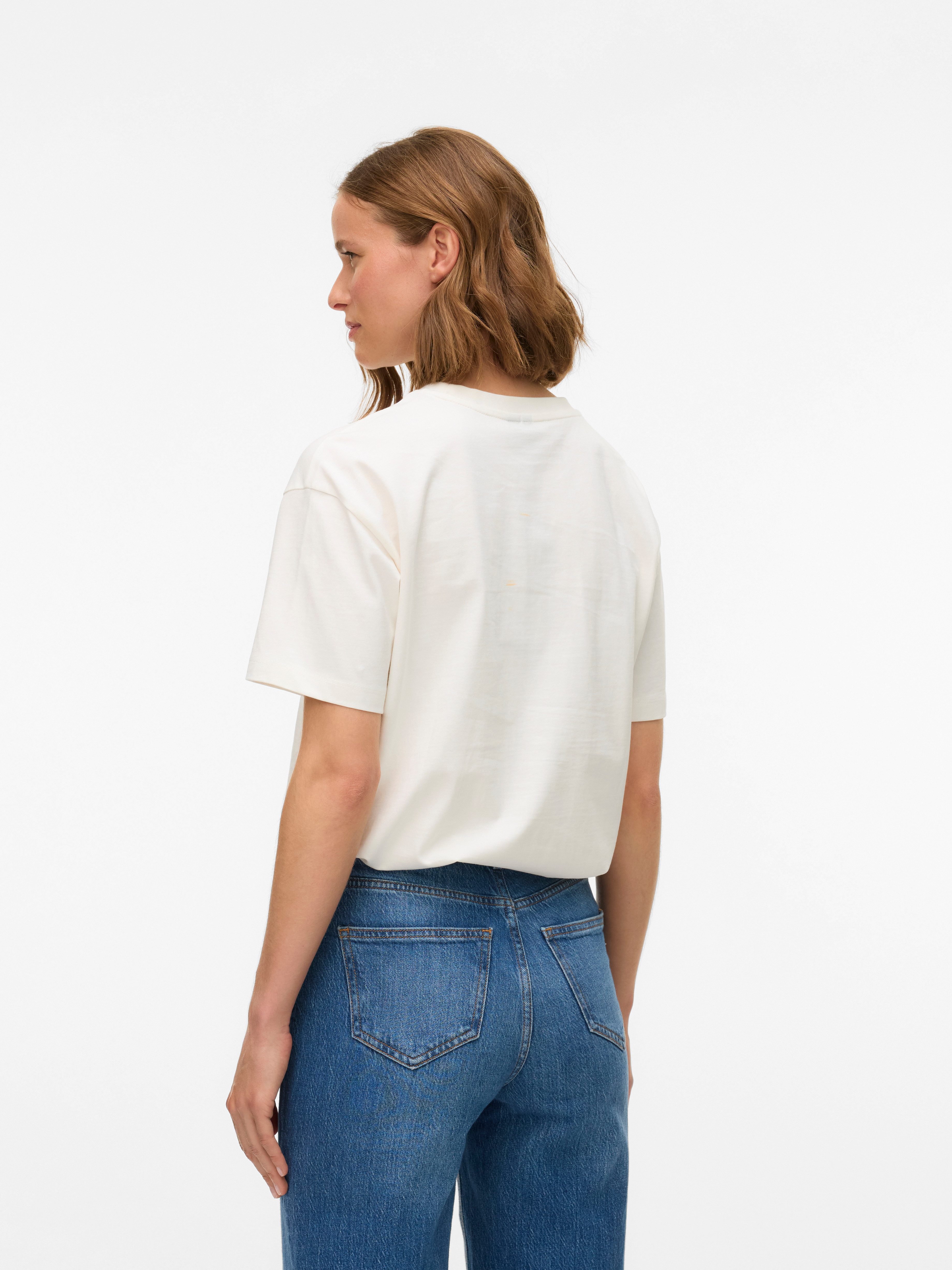Vero Moda Shirt met korte mouwen VMSARA MIA SS TOP BOX JRS SPE GA