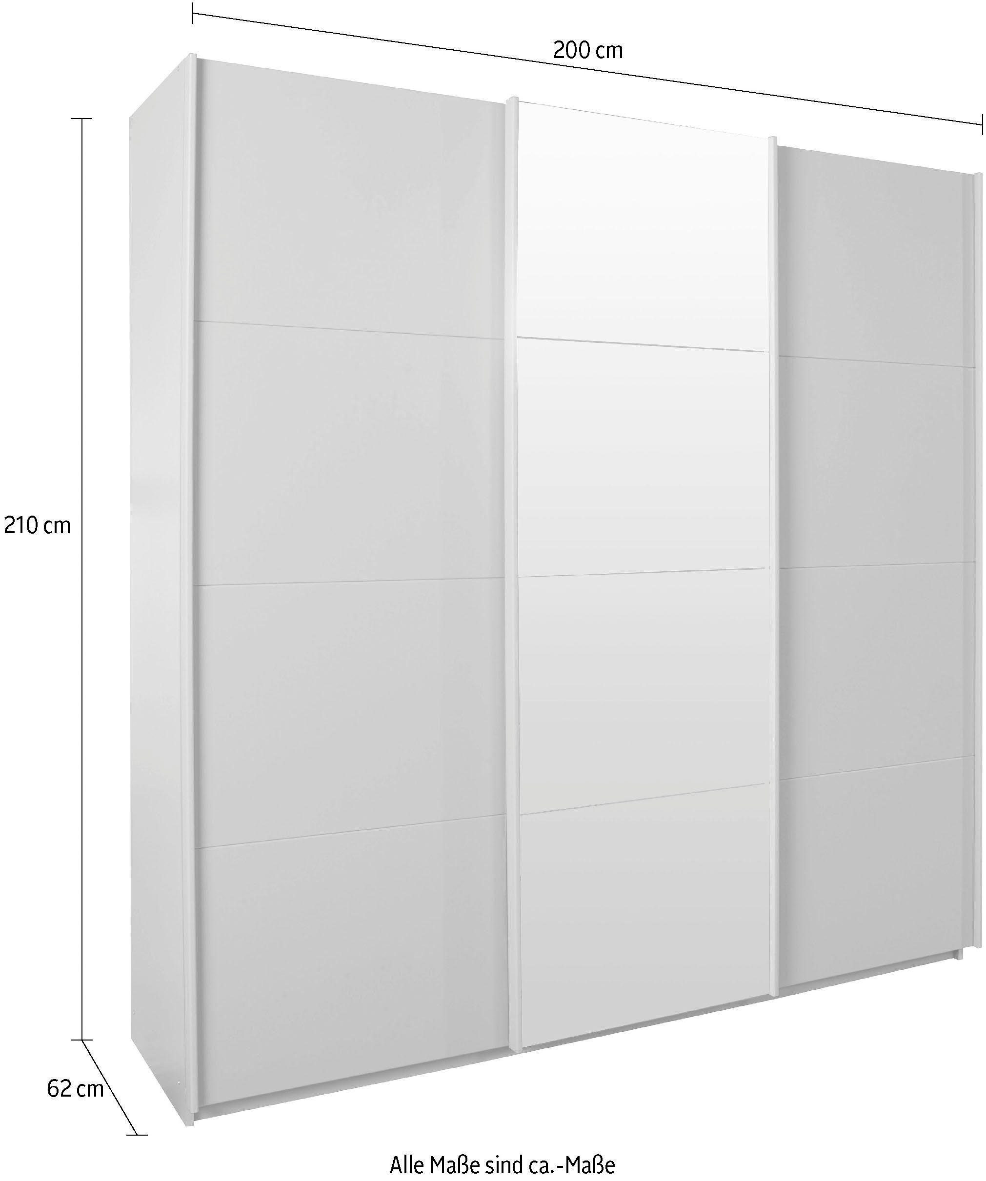 rauch Zweefdeurkast Kledingkast kast garderobe linnenkast BESTSELLER KEPAN inclusief lade-inzet en extra legplanken made in germany