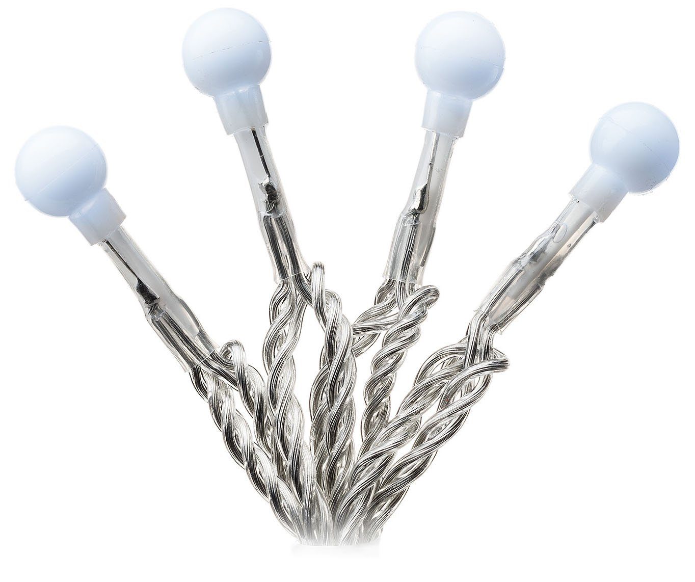 KONSTSMIDE Led-lichtsnoer Kerstversiering buiten Led bollichtketting, ronde dioden, 80 koudwitte dioden (1 stuk)