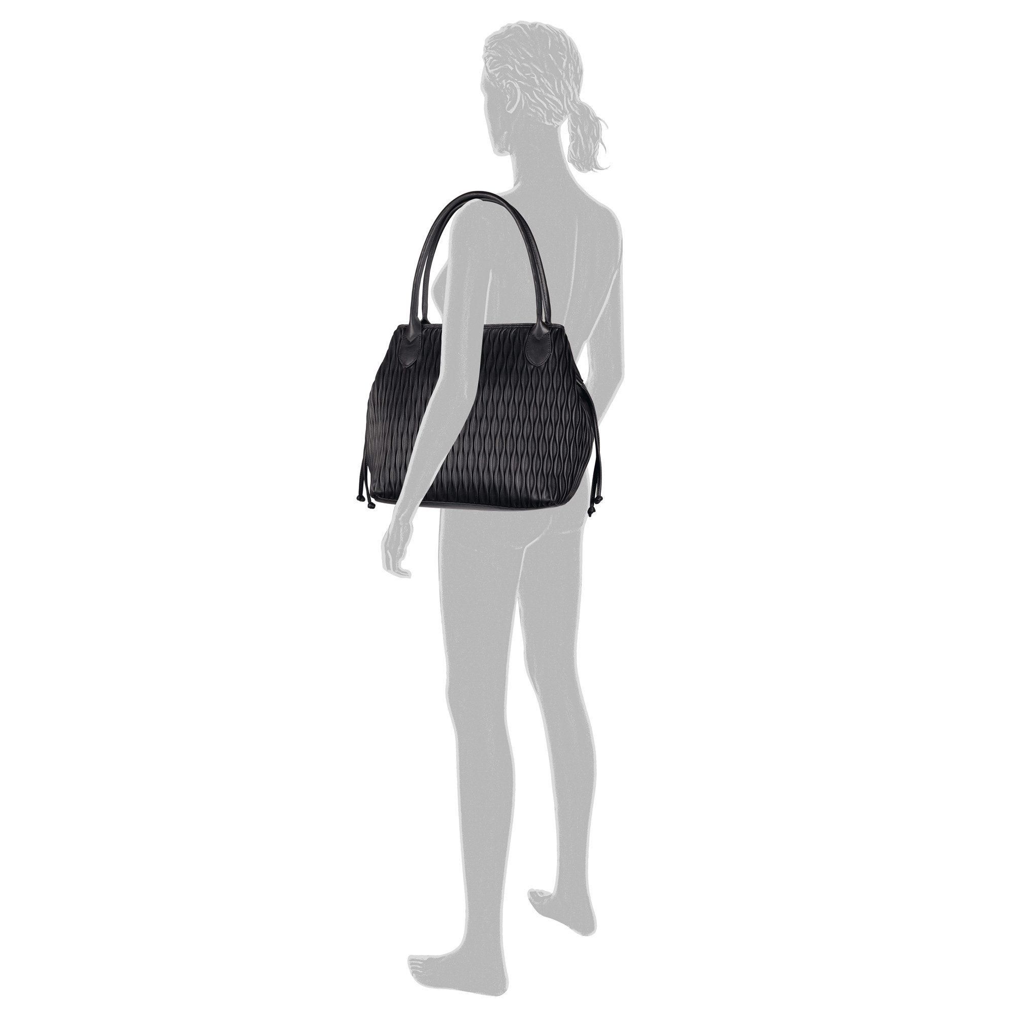 Gabor Shopper Granada wave van zacht kunstleer in golvende look