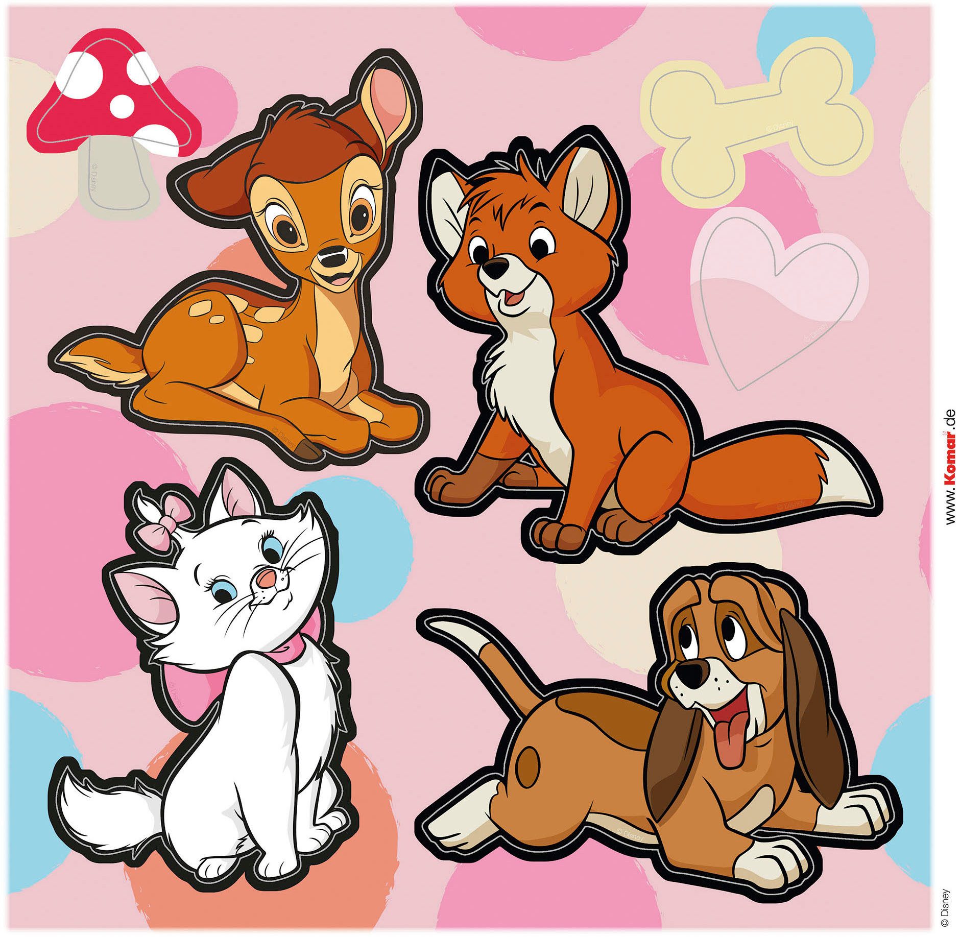 Komar Wandfolie Playful Kindergarten - afm. 50 x 70 cm (16-delig)