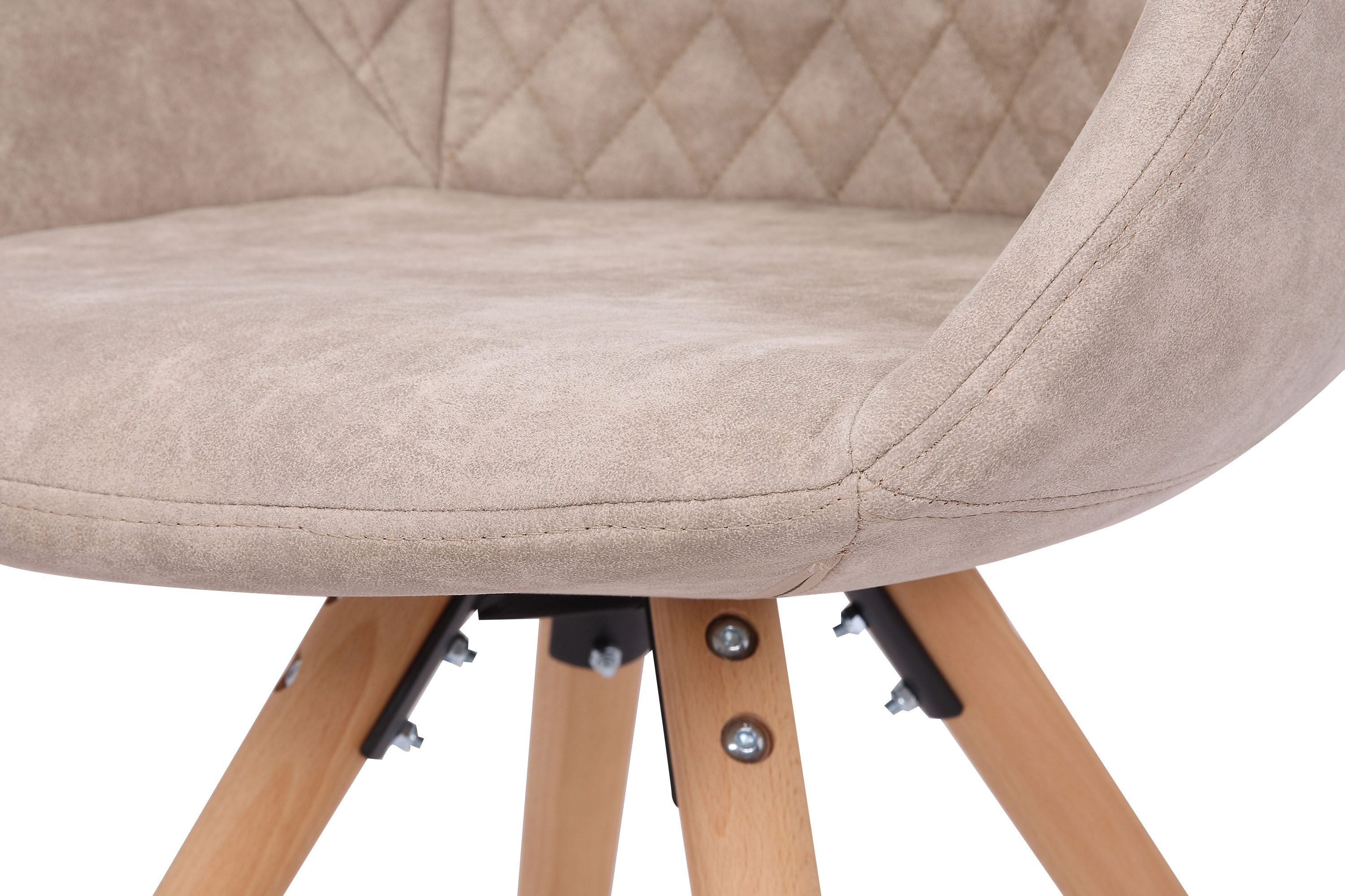 Kayoom Stoel Chadwick 110 2-delige set, stijlvol design, in natuurlijke kleuren gehouden (set, 2 stuks)