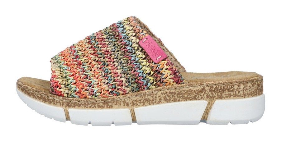 Rieker Slippers sleehak, zomerschoen, slippers in zomerlook