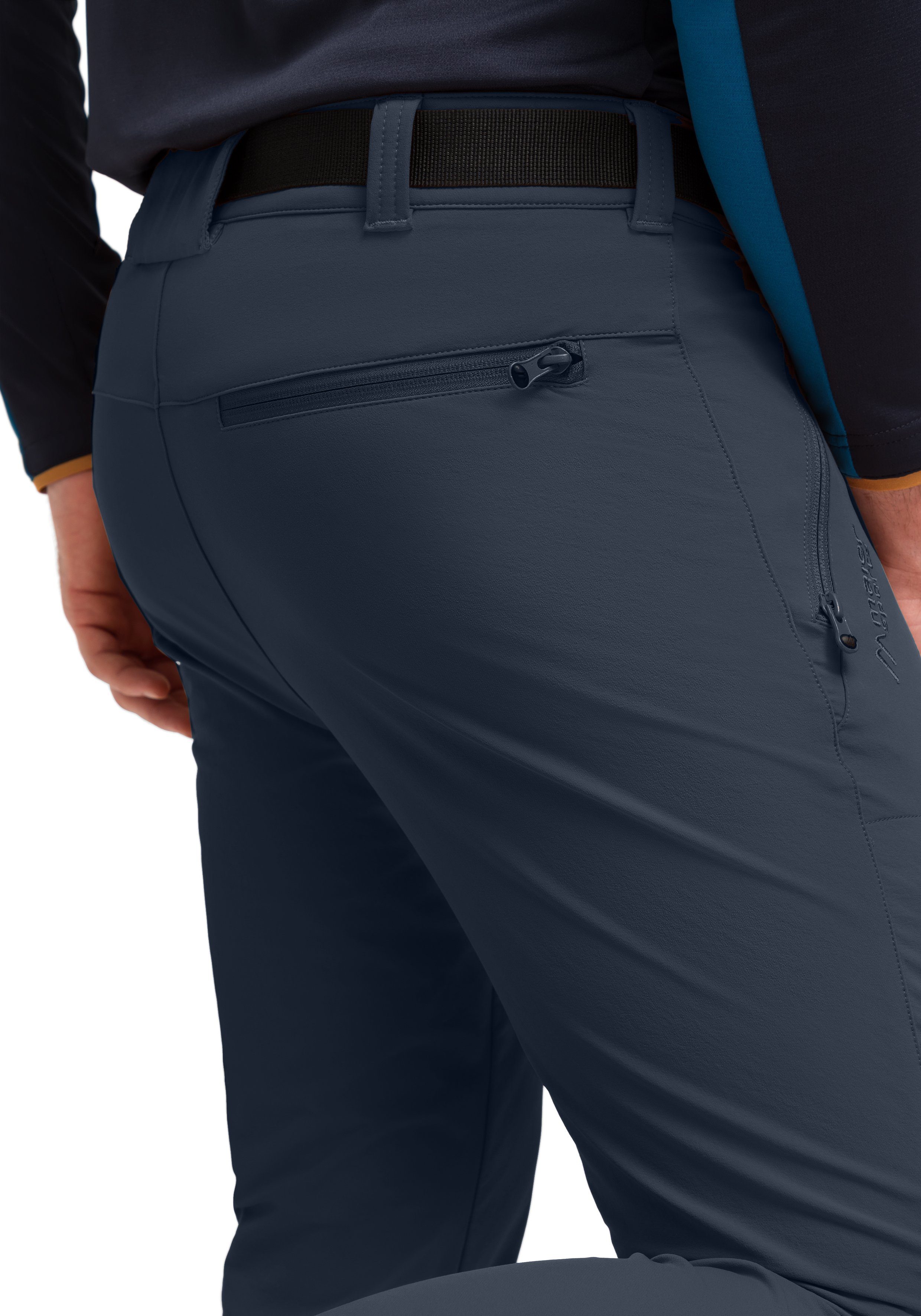 Maier Sports Functionele broek Naturno slim Heren wandbroek, elastische trekkingbroek, 4 zakken, Slim Fit