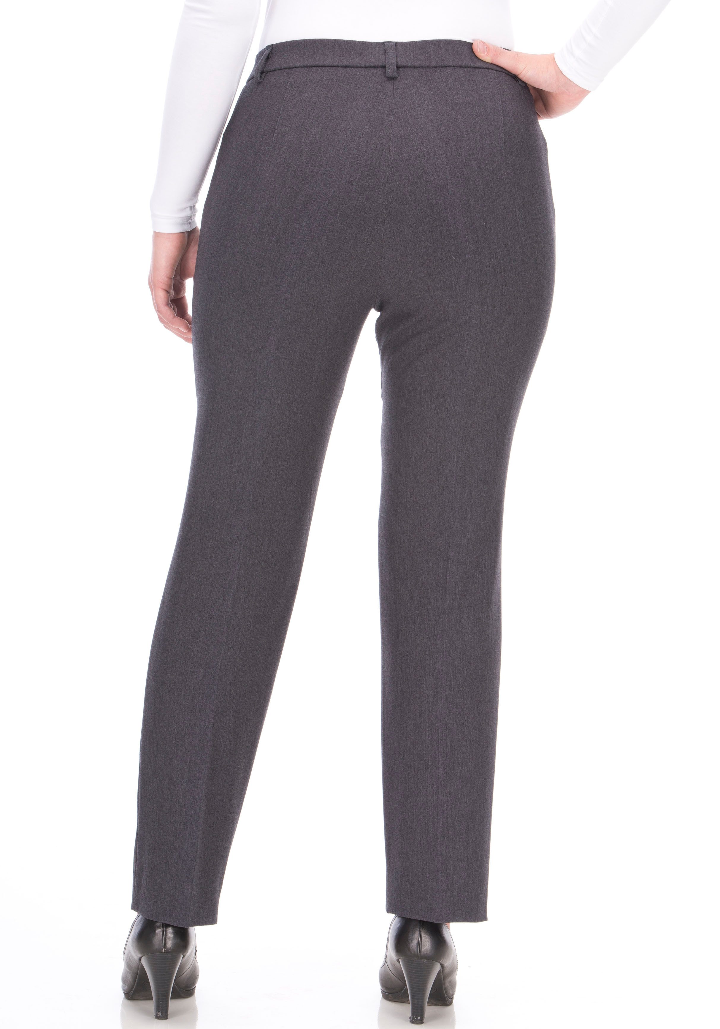 KjBRAND Stoffen broek Bea in Bi-Stretch Kamgarenlook met Persplooien