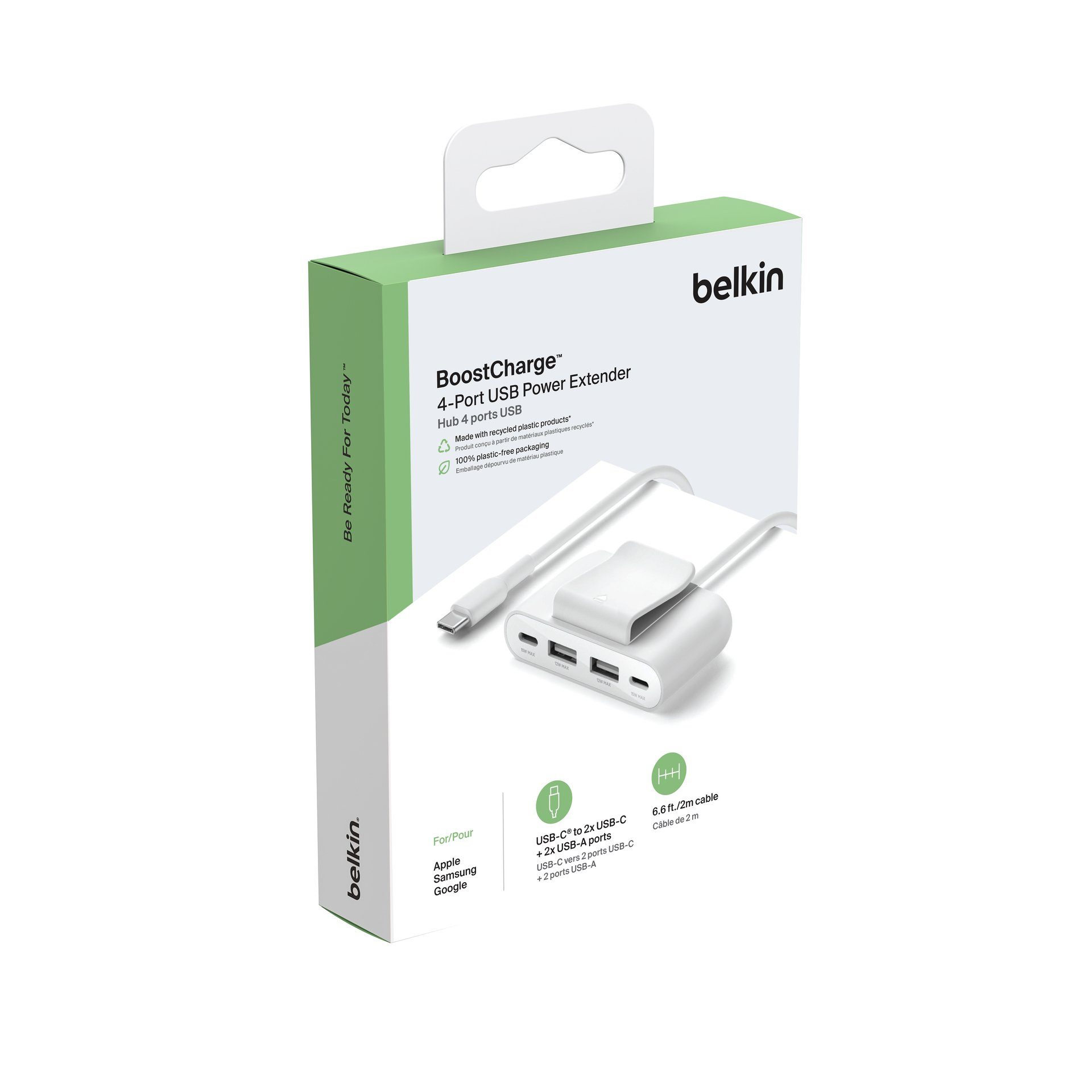 Belkin Dockingstation voor smartphone BoostCharge 4-Port-USB-Splitter