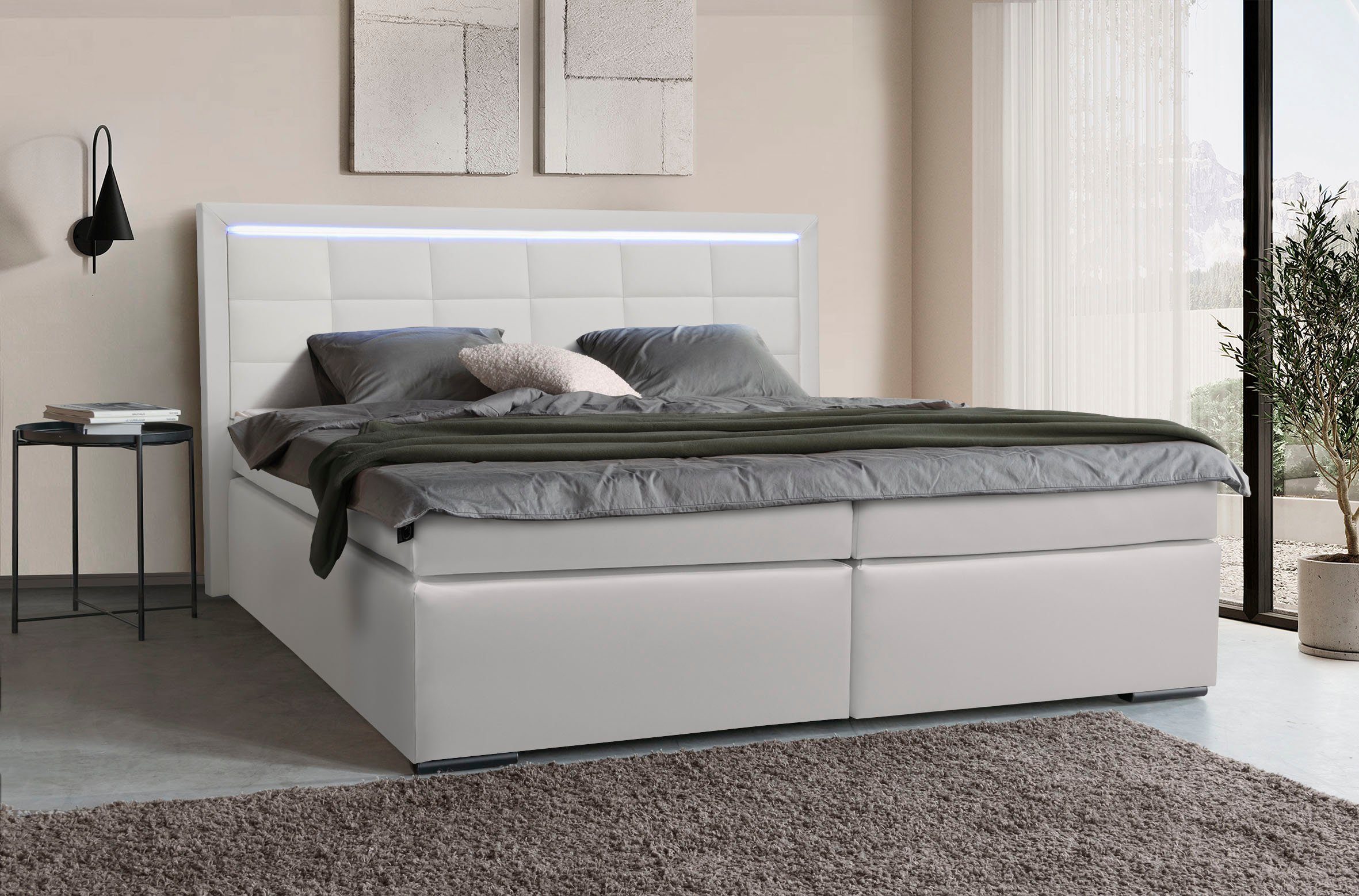 COLLECTION AB Boxspring 30 jaar jubileummodel Athena in h2,h3 & h4, incl. led-lijst