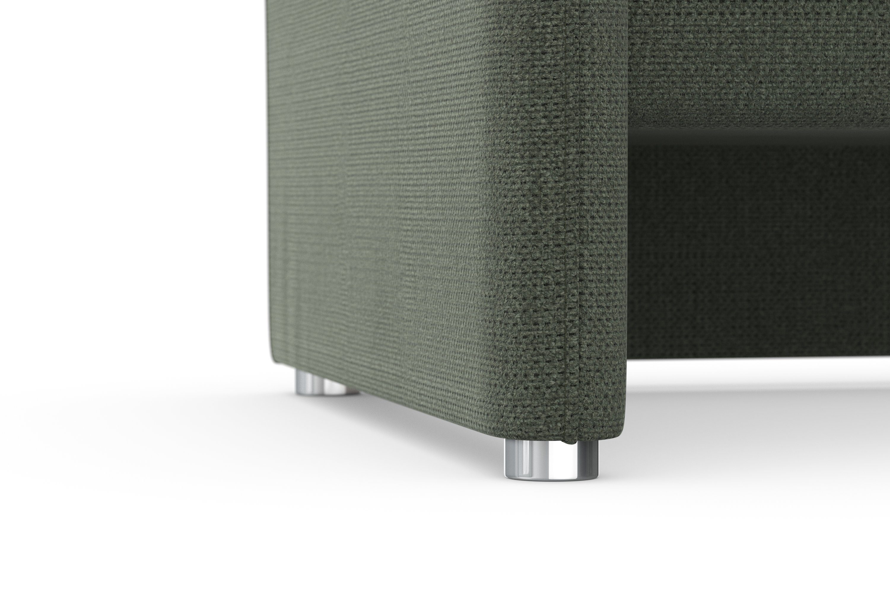 DOMO collection 2,5-zits Pina, smalle armleuningen, met bonellvering, compact & elegant Hoge zitcomfort, luxe microvezel leerlook, rood, breedte 199 cm