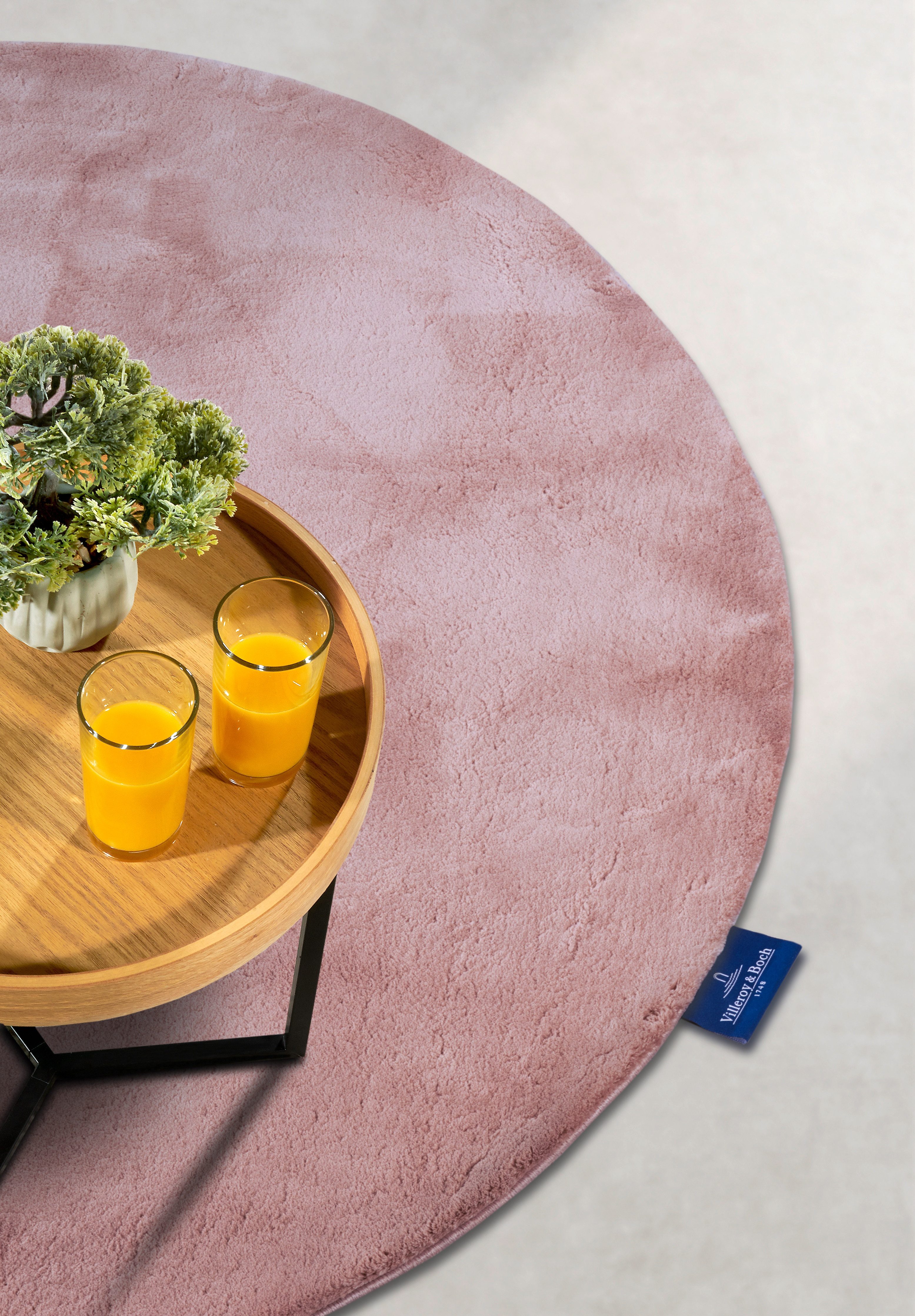 Villeroy & Boch Vloerkleed Leon Lange pool, shaggy, effen, pluizig, zacht, glanzend, modern, effen