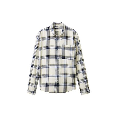NU 20% KORTING: Tom Tailor Denim Overhemd met lange mouwen met geruit patroon
