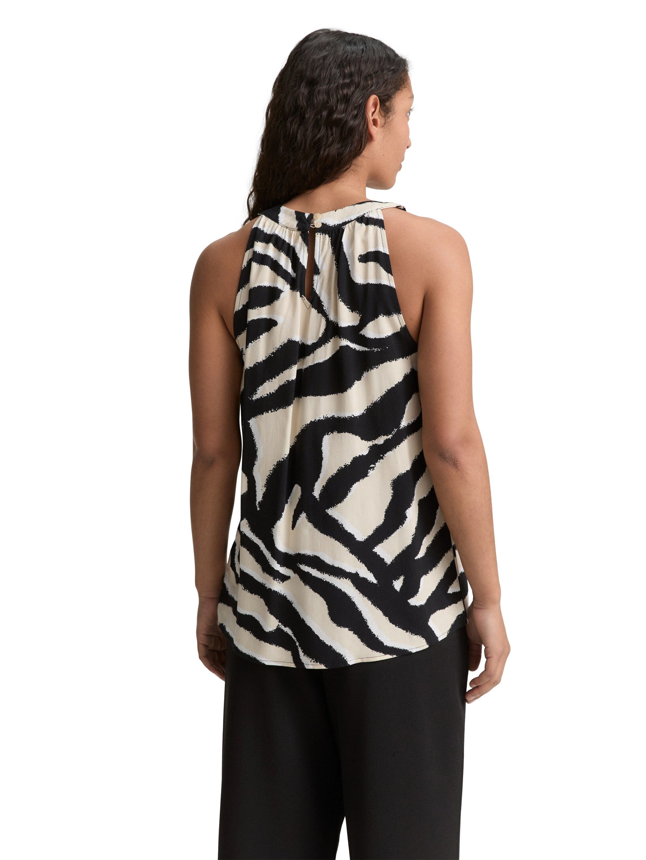 Tom Tailor Top met halter halslijn