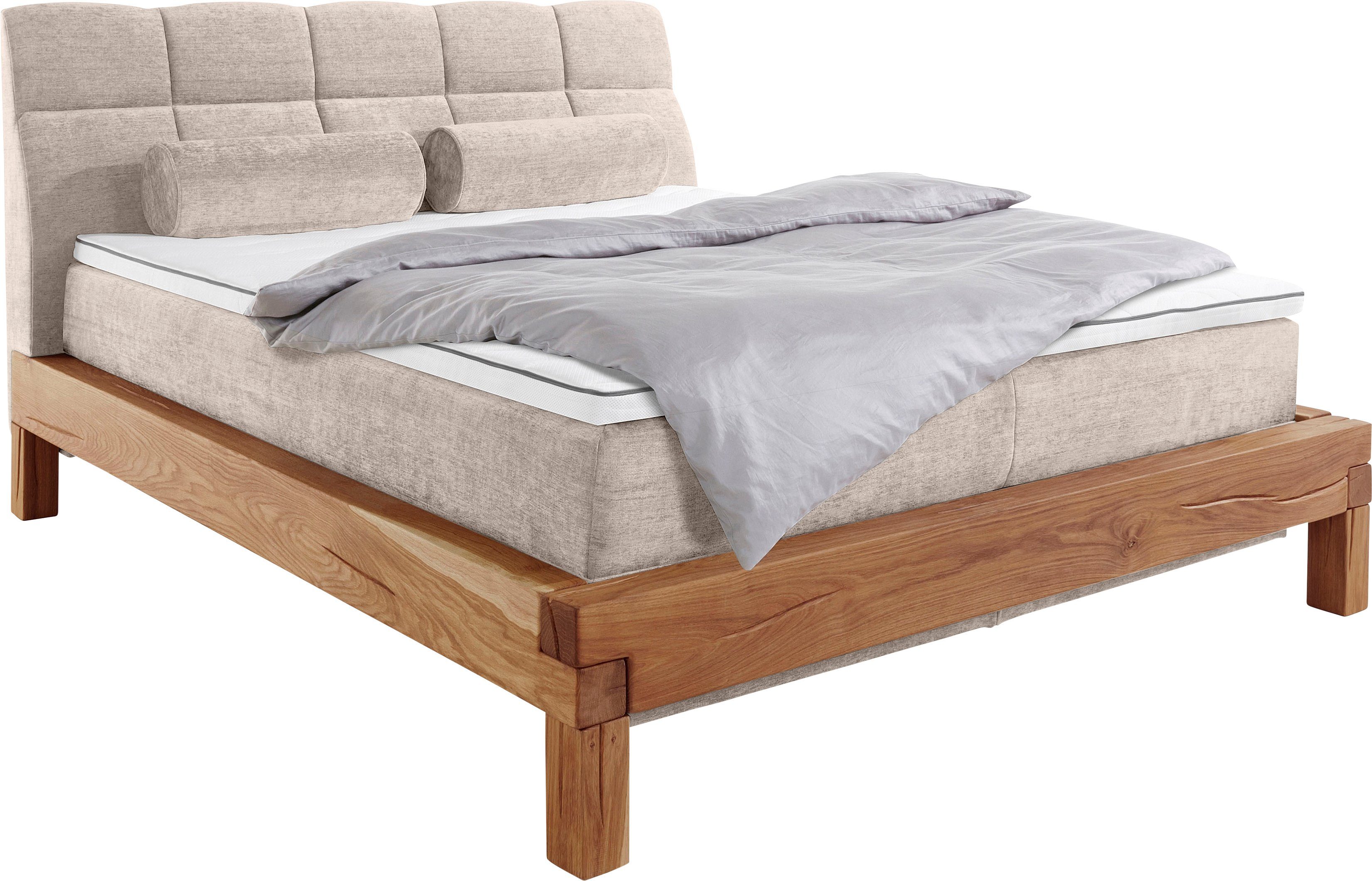 Home affaire Boxspring Villads Ligoppervlak: 160x200 cm van balkeiken, inside-boxspringonderbouw