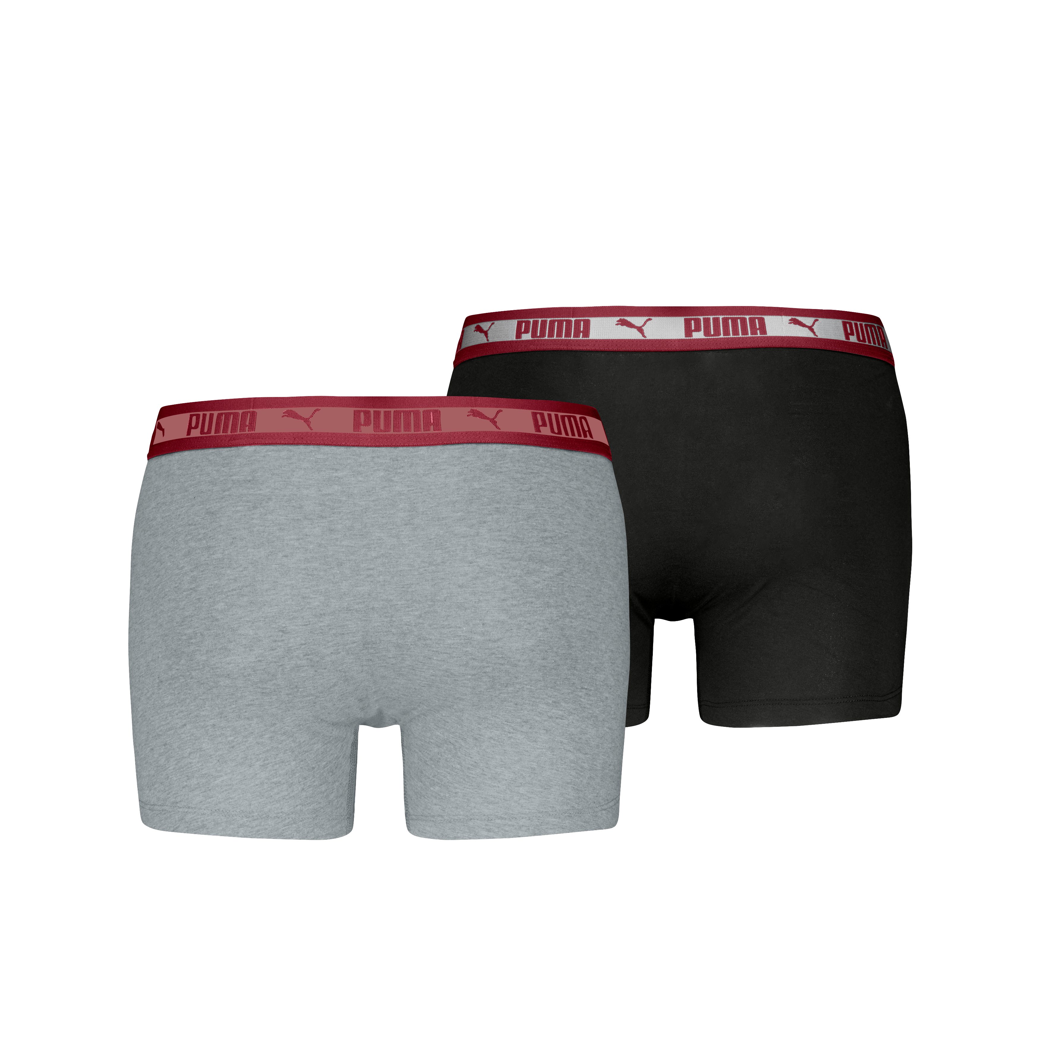 PUMA Boxershort PUMA MEN CHROMATIC WAISTBAND BOXERS 2P elastische logotailleband, zonder opening (Set van 2)