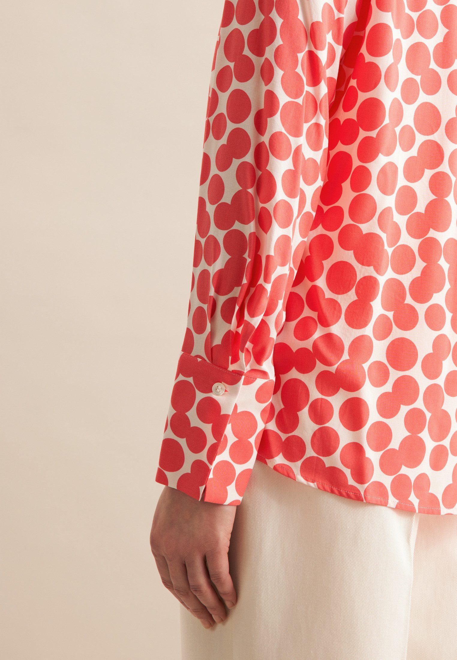 seidensticker Klassieke blouse Zwarte roos Tuniek stippen