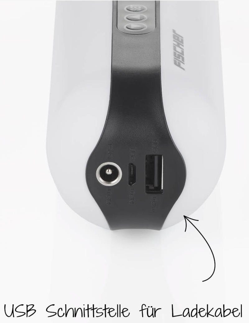 Fischer Accu-luchtpompje Accu-compressor inclusief powerbank
