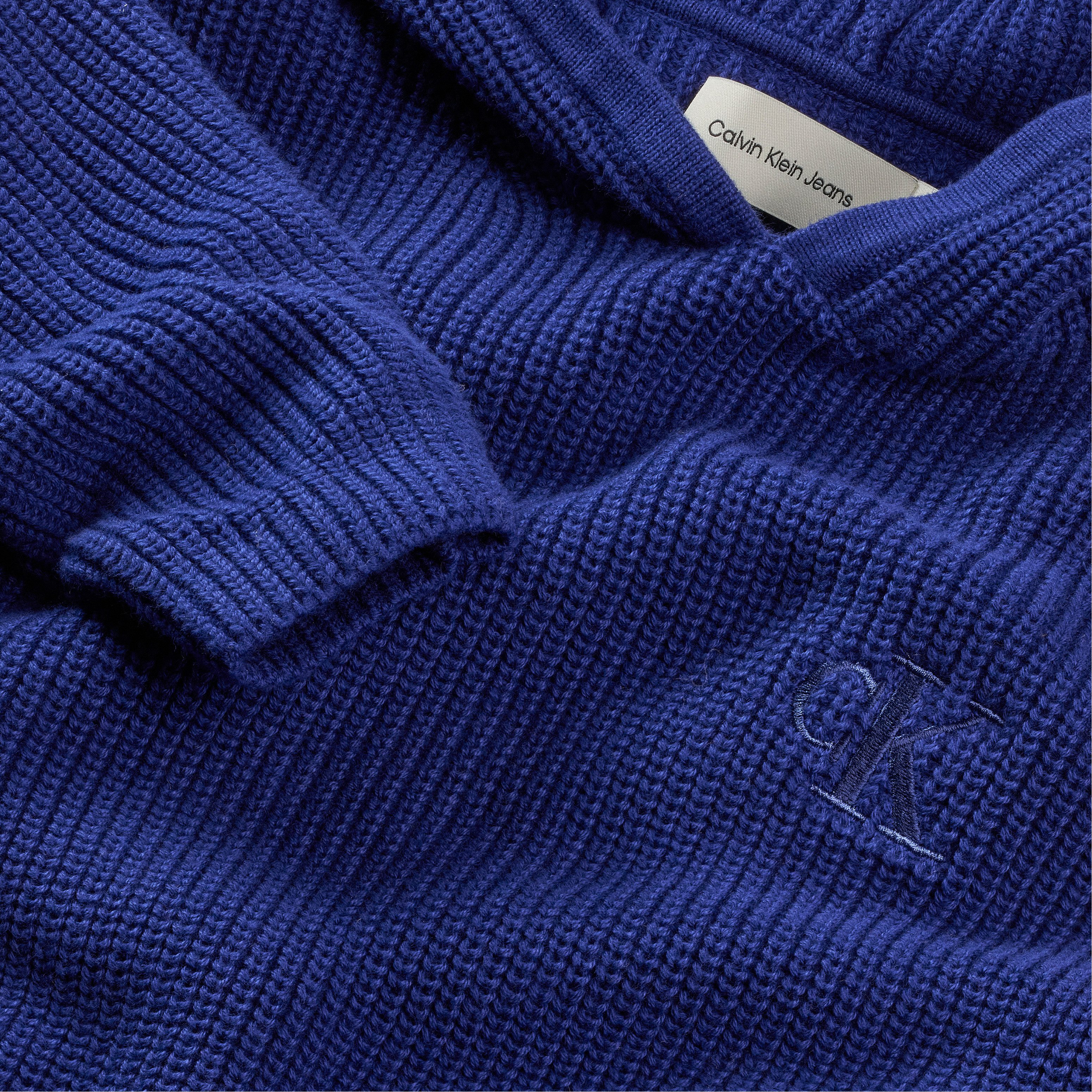 Calvin Klein Gebreide trui RIB KNIT HOODIE