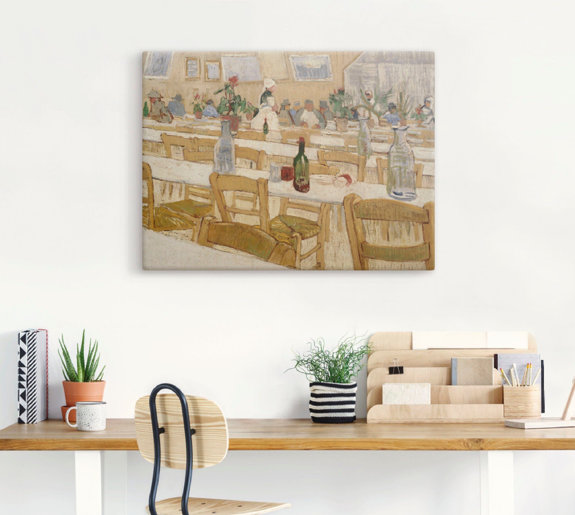 Artland Artprint In een restaurant. 1887-88 als artprint op linnen, muursticker of poster in verschillende maten