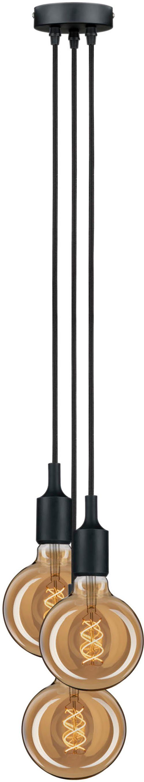 Paulmann Hanglamp Neordic Ketil max. 3x60W Zwart 230V Silikon/Kunststof (1 stuk)