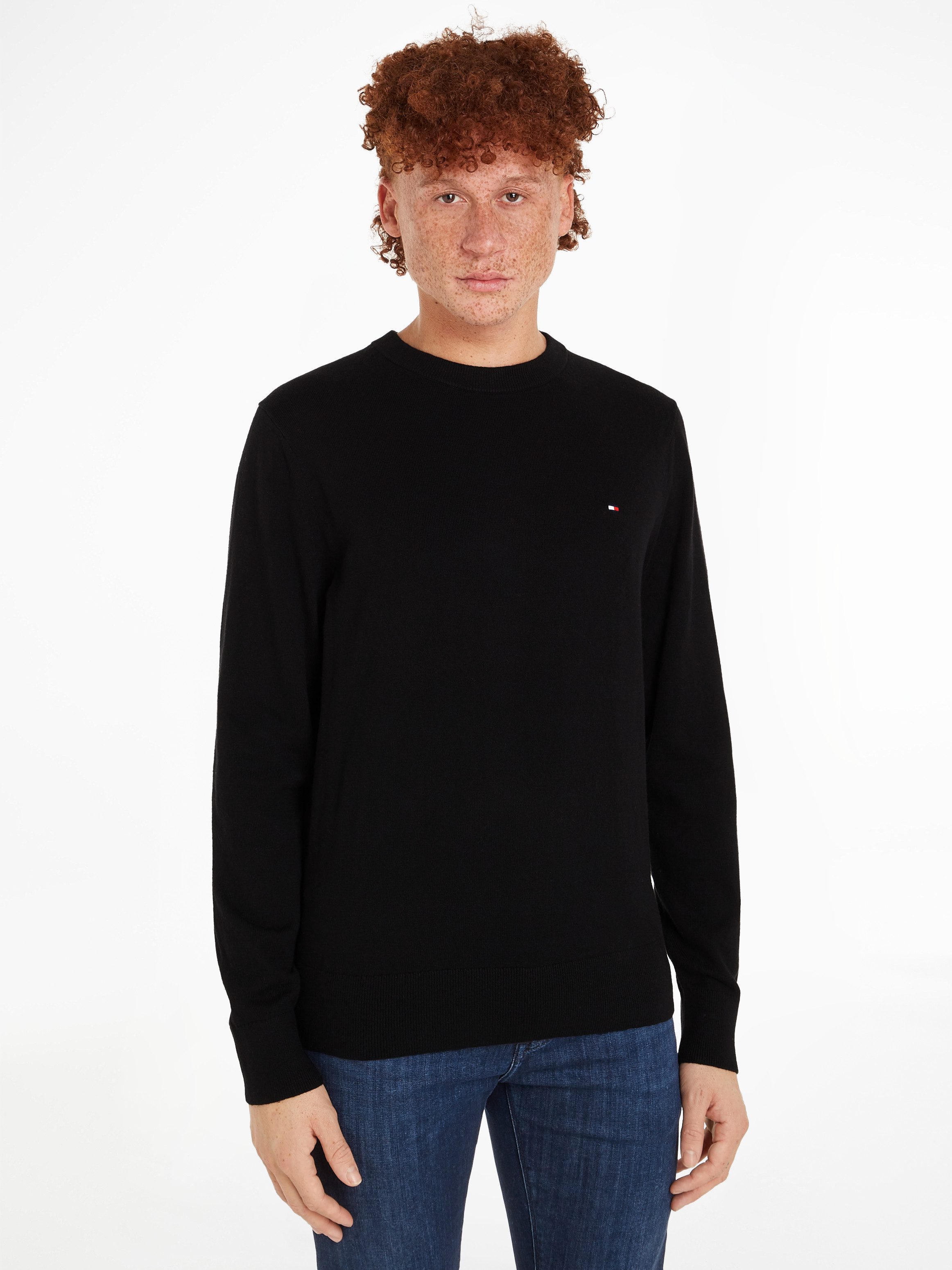 Tommy Hilfiger Trui met ronde hals PIMA ORG CTN CASHMERE CREW NECK