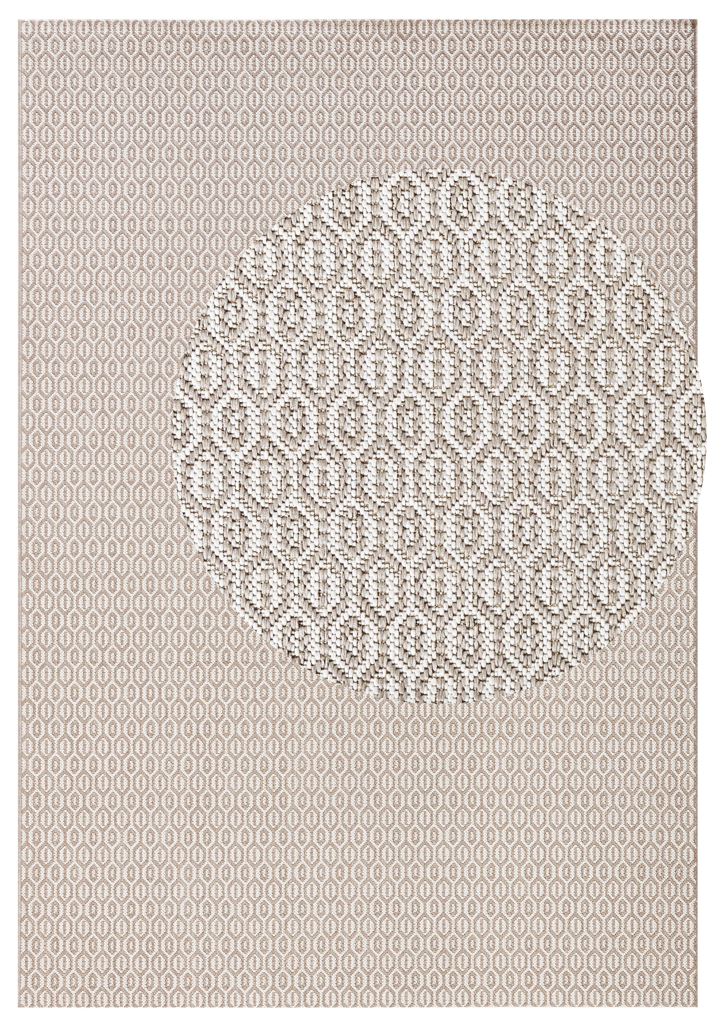 NORTHRUGS Vloerkleed Coin Binnen- en buitengebruik, weerbestendig, balkon, sisal-look, woonkamer, loper