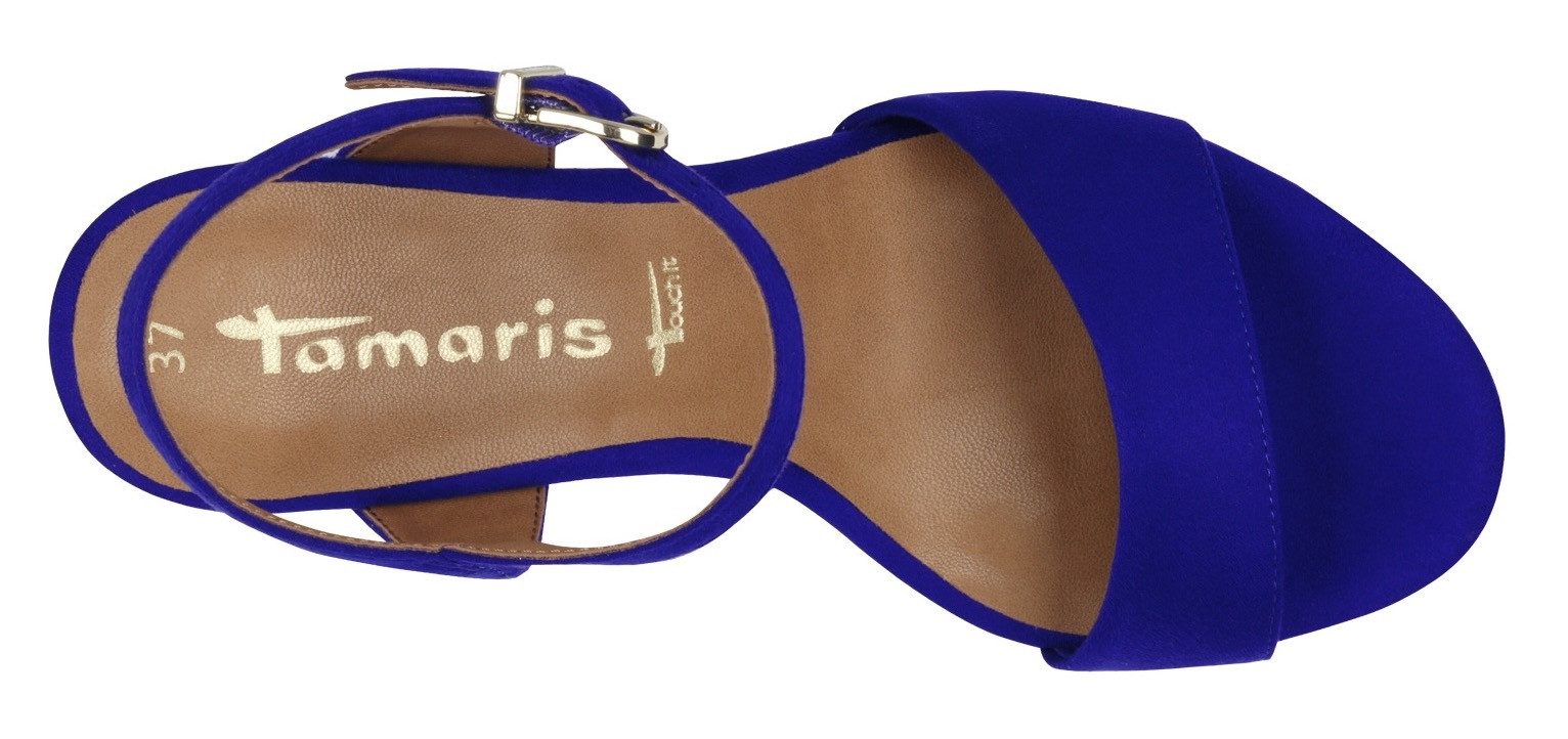 Tamaris Sandaaltjes , zomerschoen, avondschoen, trechterhak, met delicate enkelbandjes
