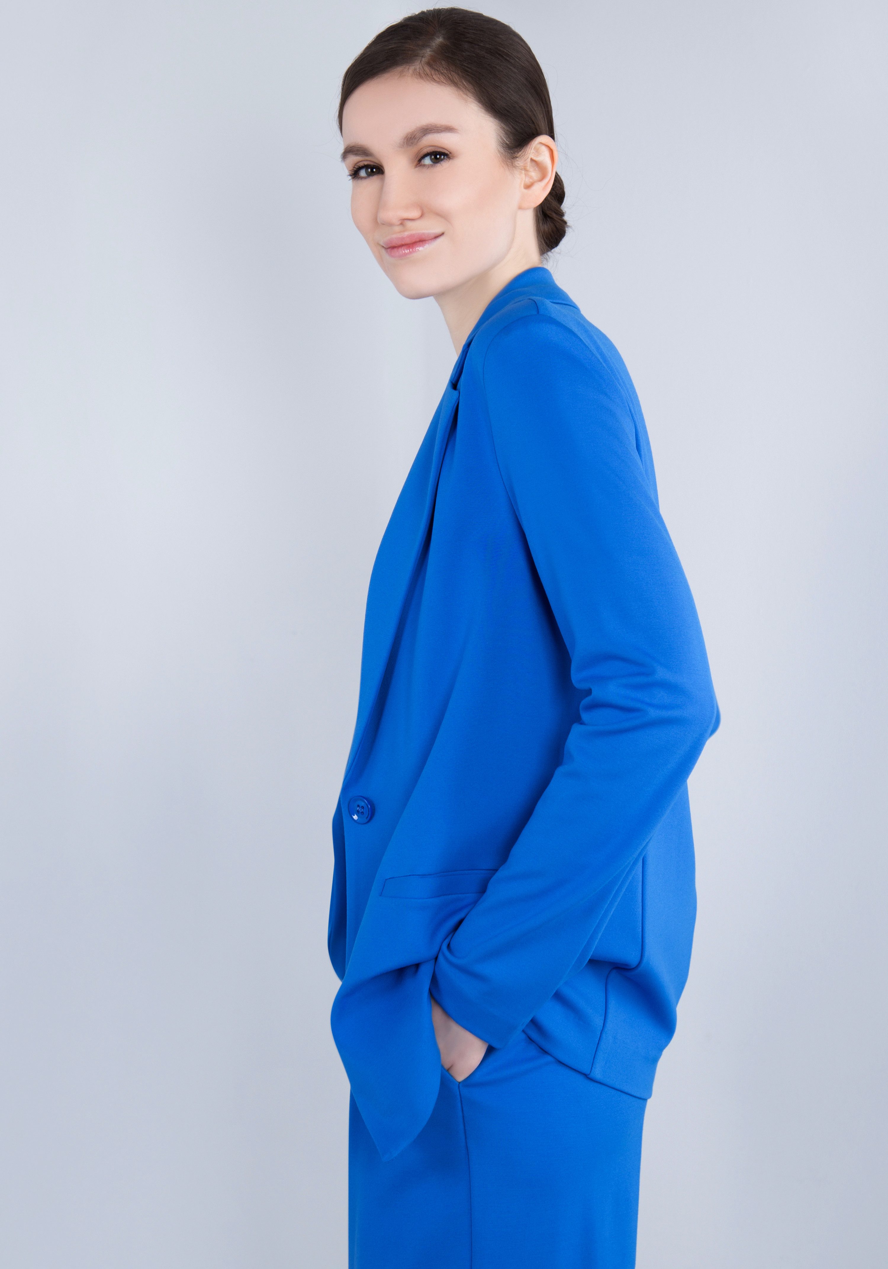 IMPERIAL Lange blazer met stretch