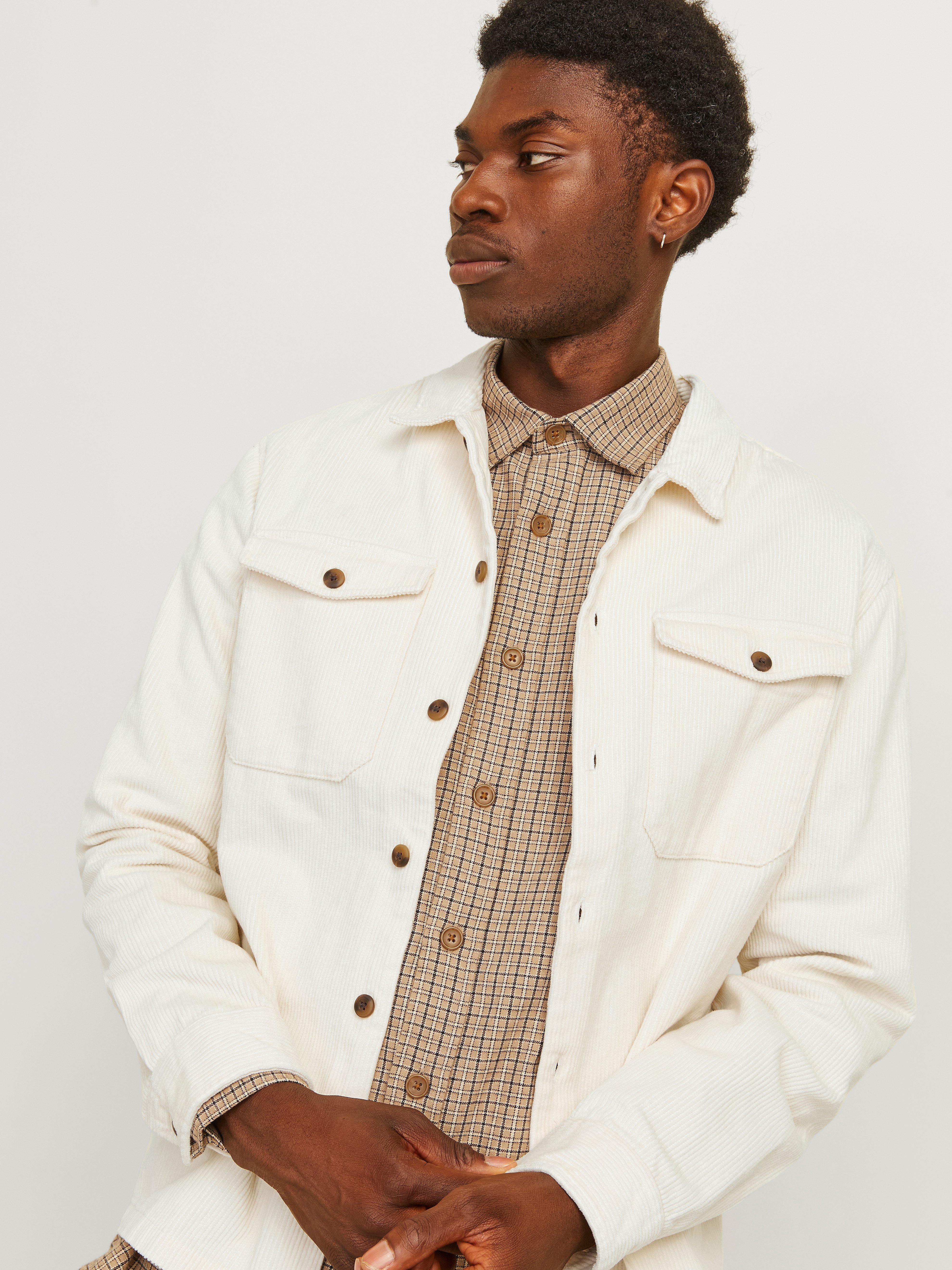 Jack & Jones Overhemd met lange mouwen JJEEDDIE CORDUROY OVERSHIRT LS SN
