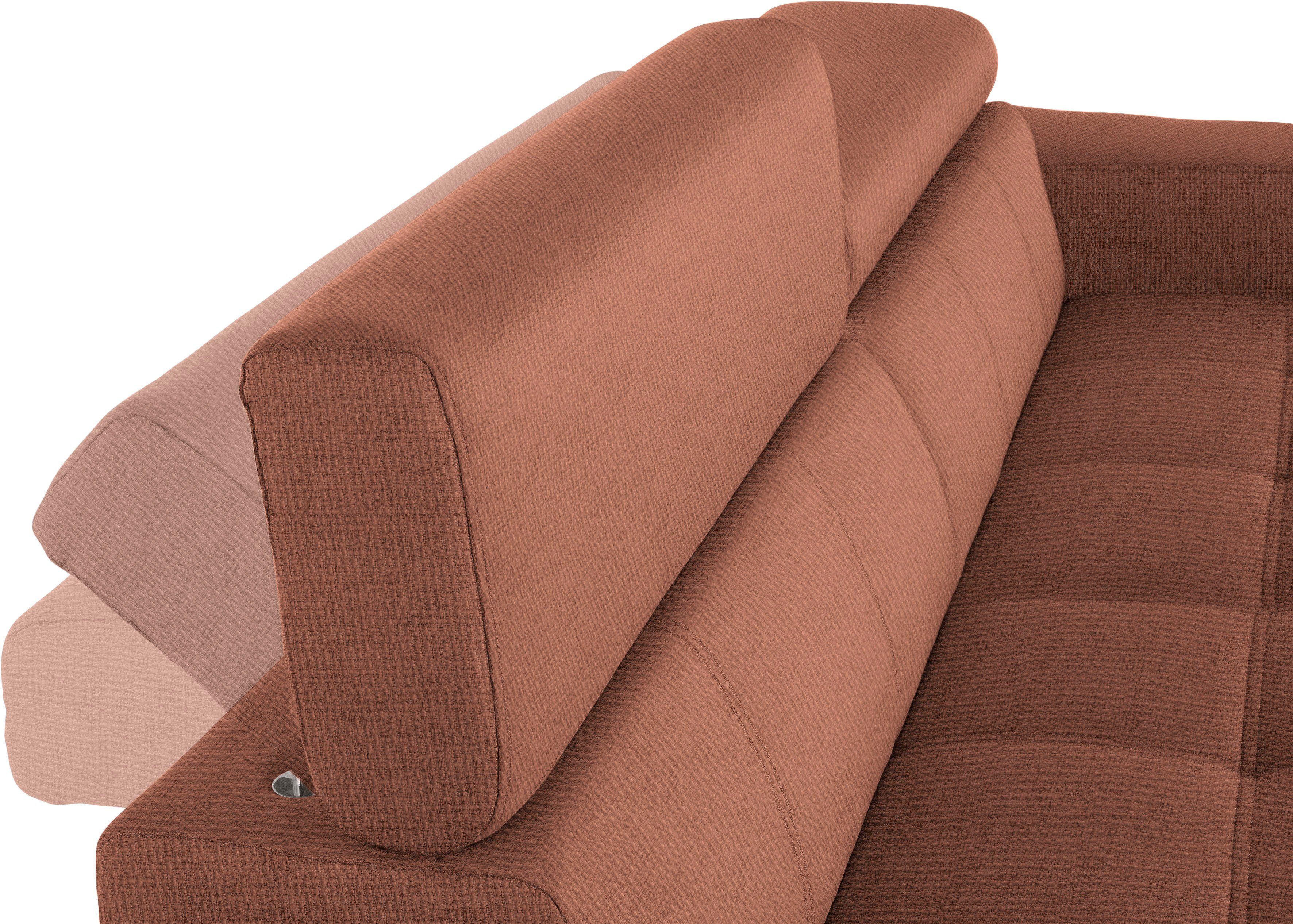 DOMO collection 2,5-zitsbank Cunelli tijdloos en elegant, moderne zitnaden als designelement,