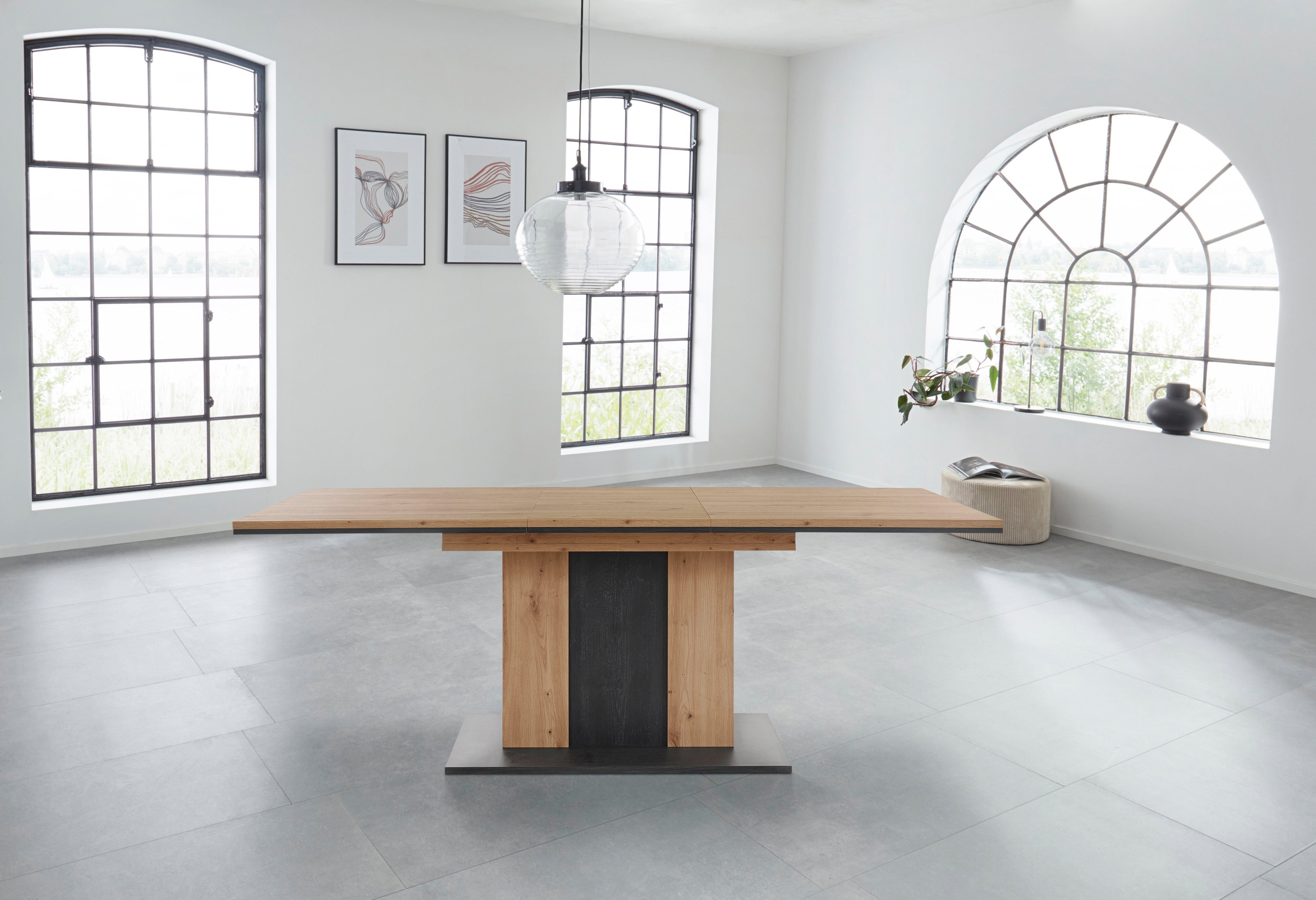HELA Eettafel Atlanta T Uittrekbaar van breedte 160-210 cm