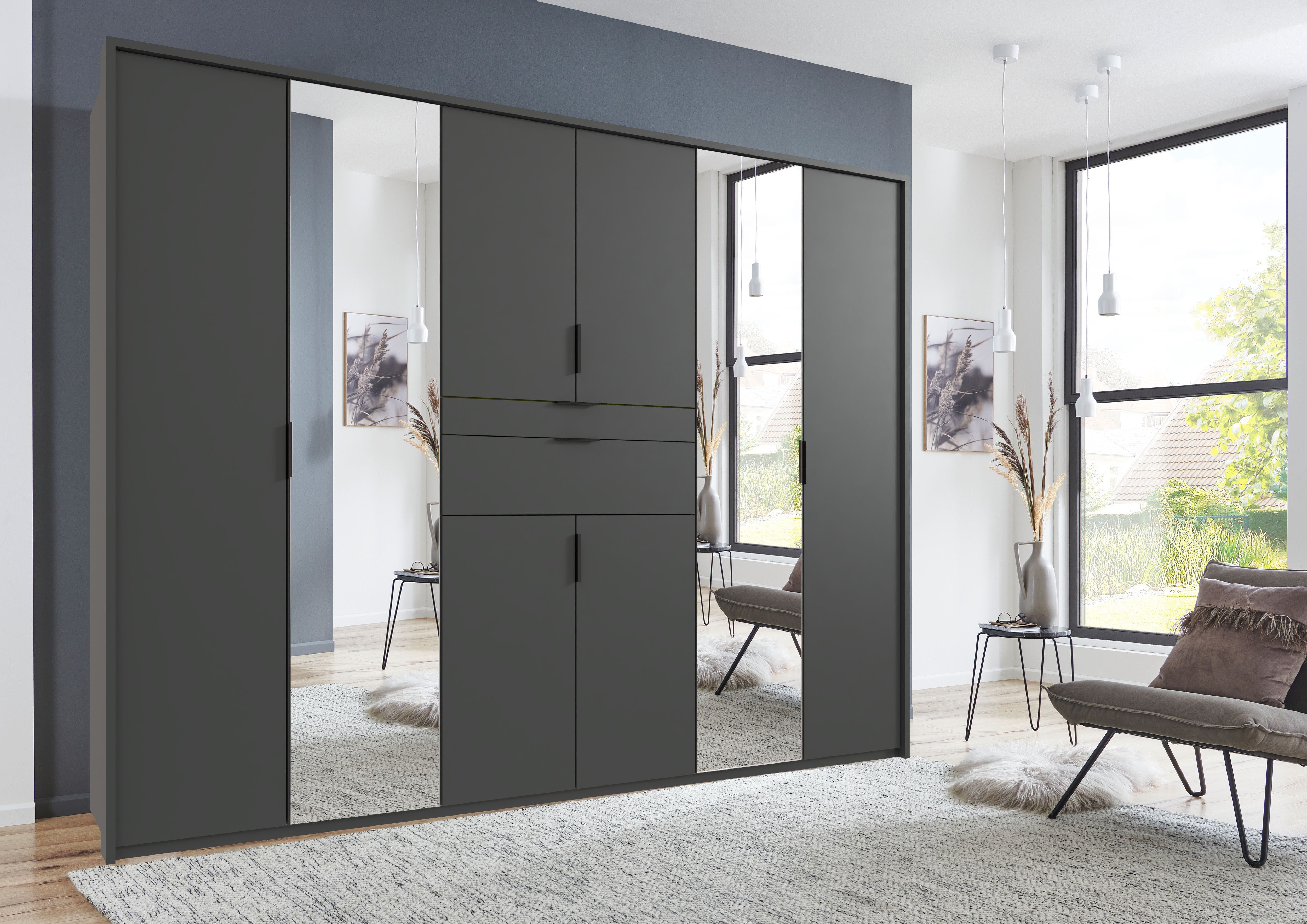 Wimex Draaideurkast Moldau kledingkast met spiegel slaapkamerkast bestseller Kies je interieur, kant-en-klaar geconfigureerd in de kast