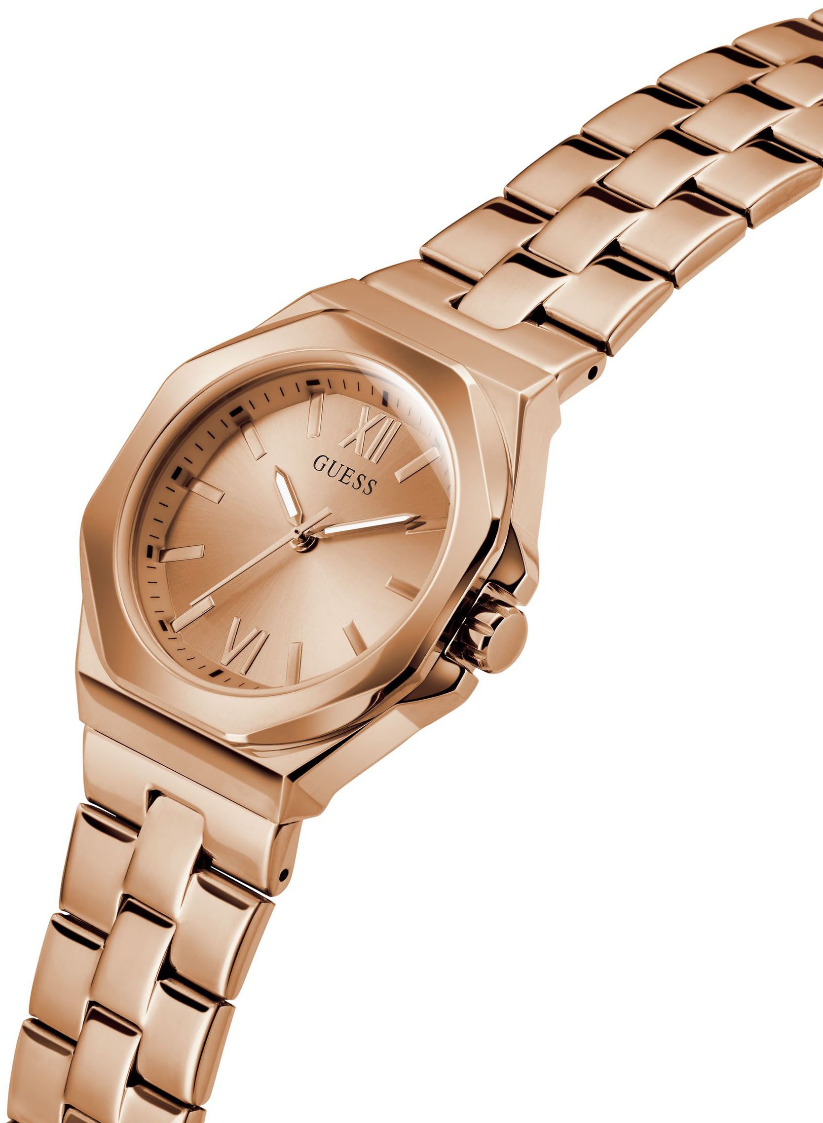 Guess Kwartshorloge Empress Horloge, dameshorloge, stalen armband