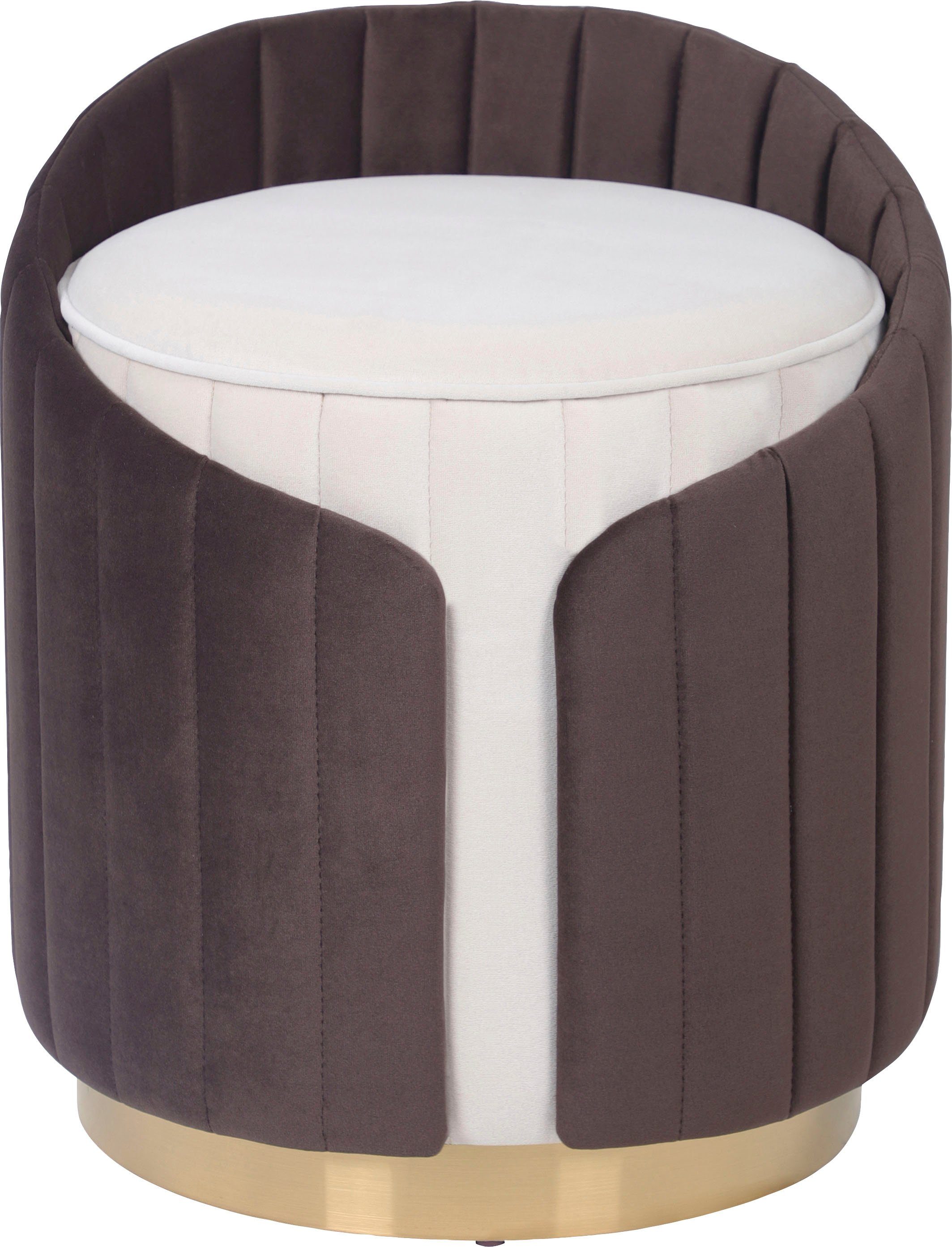 Kayoom Zithocker Kruk Corin 145, modern ontwerp, comfortabel met rugsteun (1 stuk)