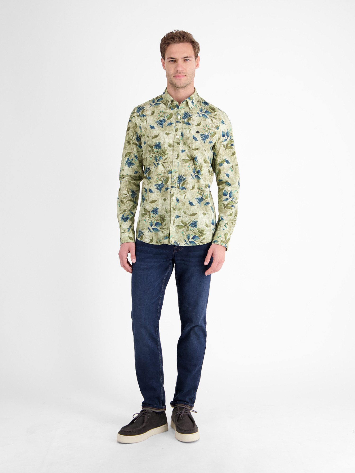 Lerros Overhemd met lange mouwen LERROS Heren overhemd in expressief design
