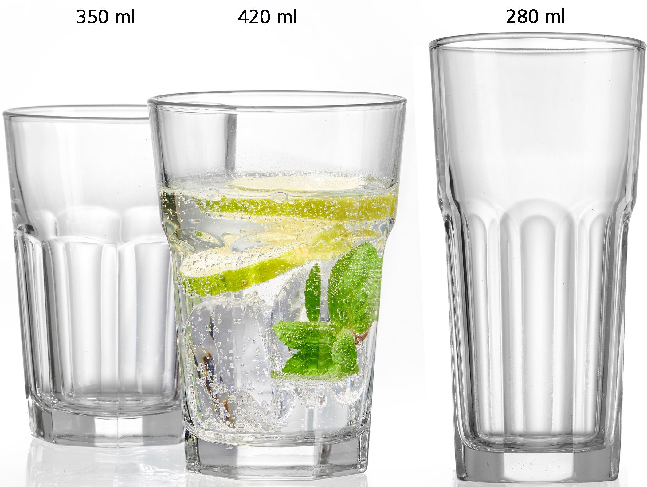 Ritzenhoff & Breker Glazenset Riad Facetten-look(set, 6-delig)